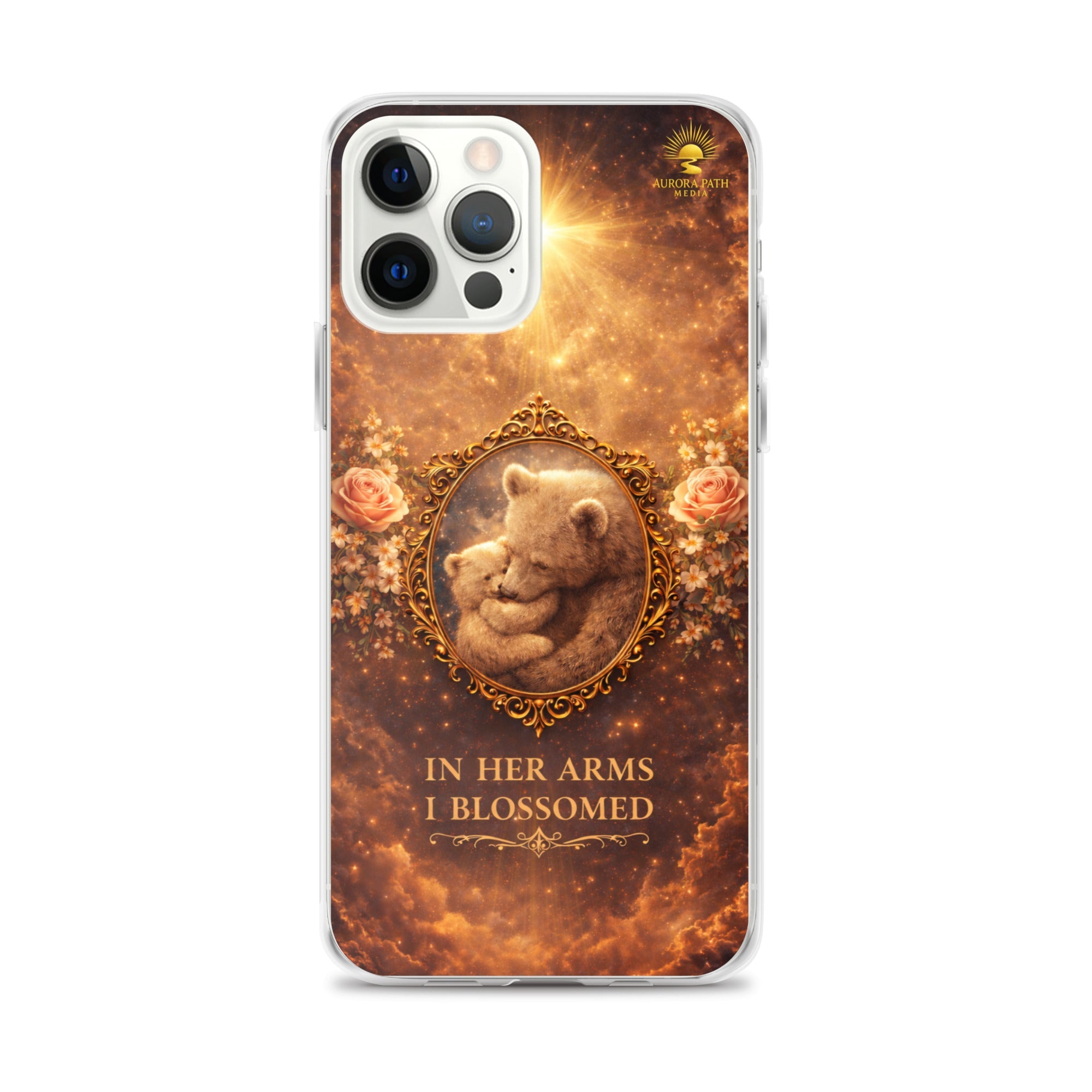 🌷 In Her Arms I Blossomed Motherhood Phone Case® - Aurora Path Media8918081_11705Product mockupiPhone 12 Pro Max