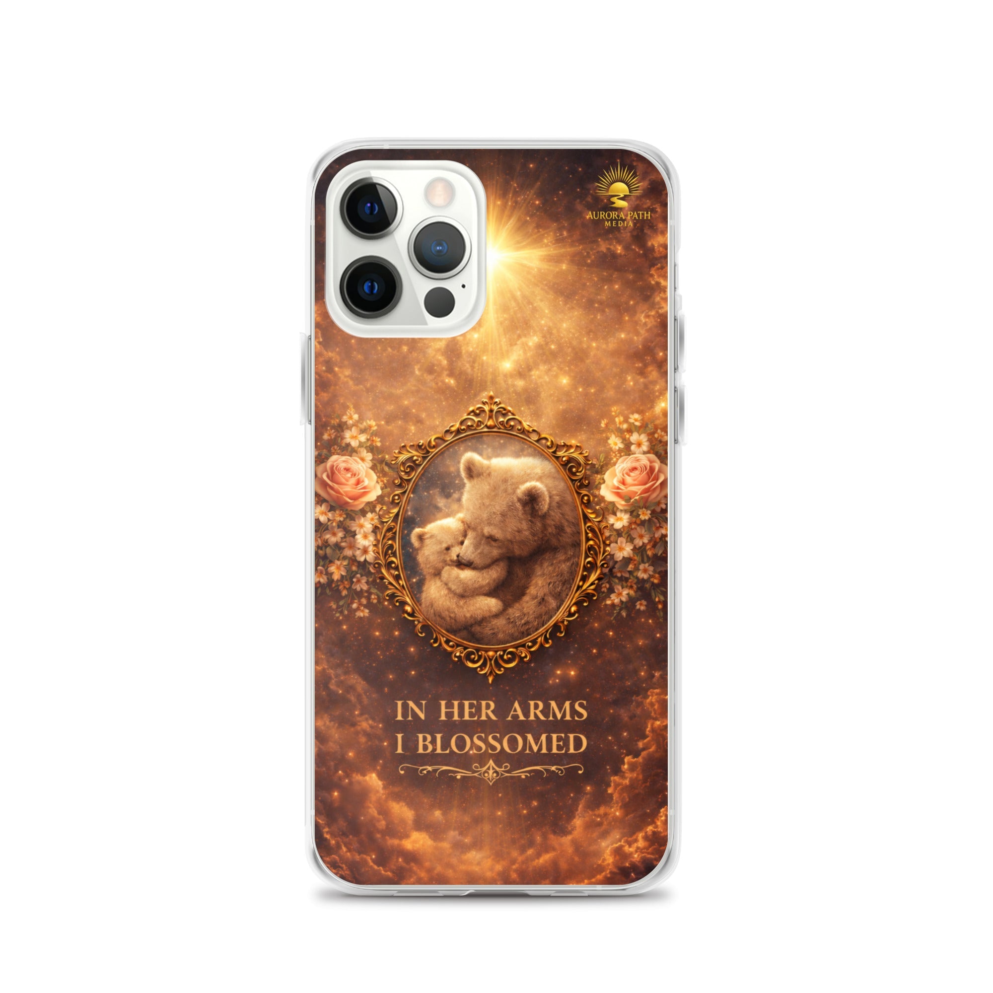🌷 In Her Arms I Blossomed Motherhood Phone Case® - Aurora Path Media8918081_11808Product mockupiPhone 12 Pro