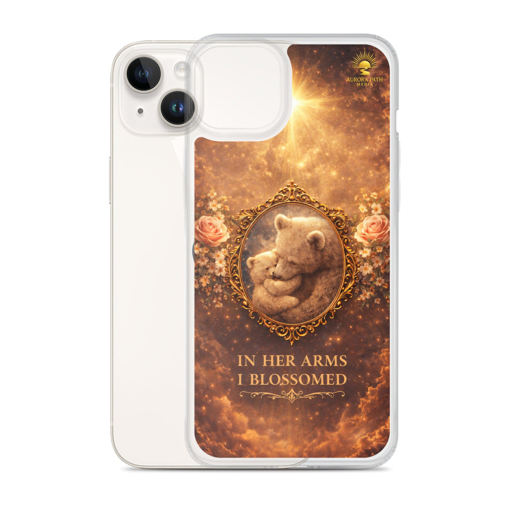 🌷 In Her Arms I Blossomed Motherhood Phone Case® - Aurora Path Media8918081_16242Product mockupiPhone 14 Plus