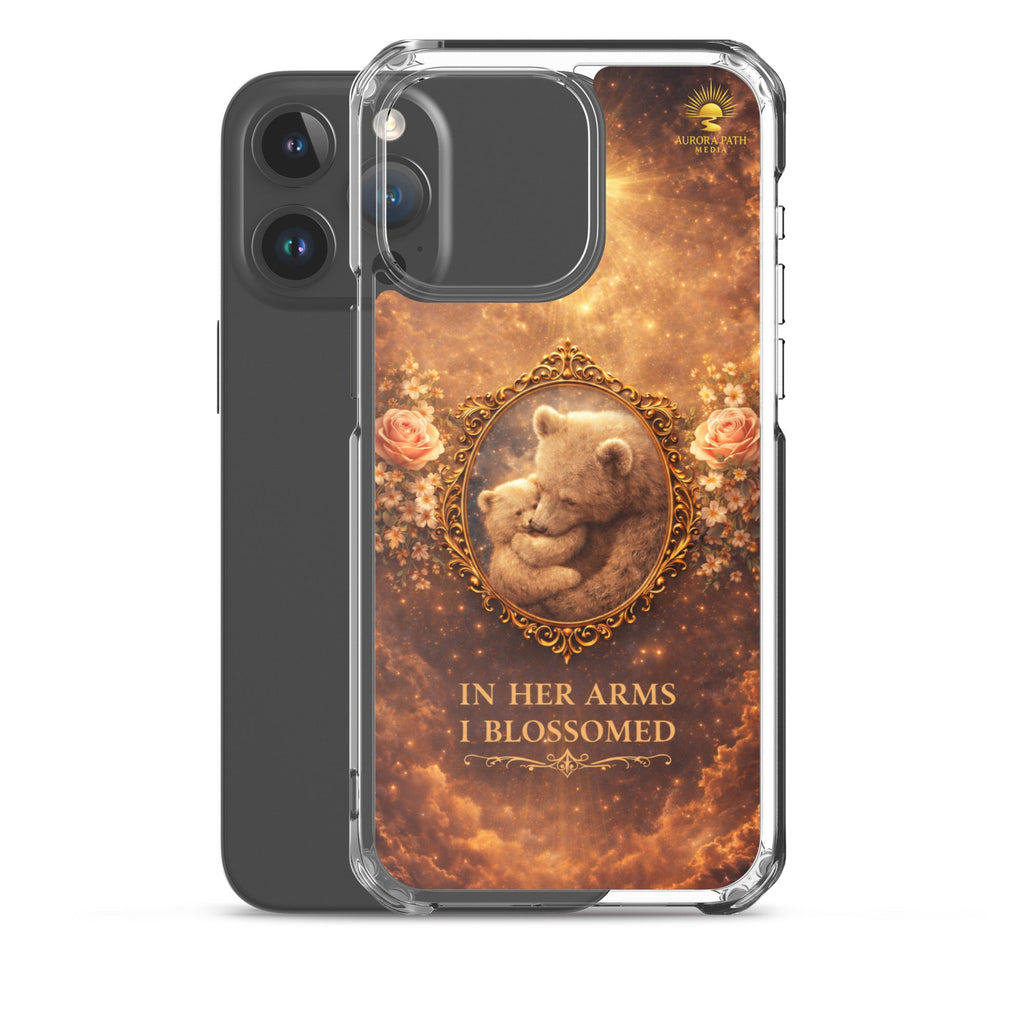🌷 In Her Arms I Blossomed Motherhood Phone Case® - Aurora Path Media8918081_17619Product mockupiPhone 15 Pro Max
