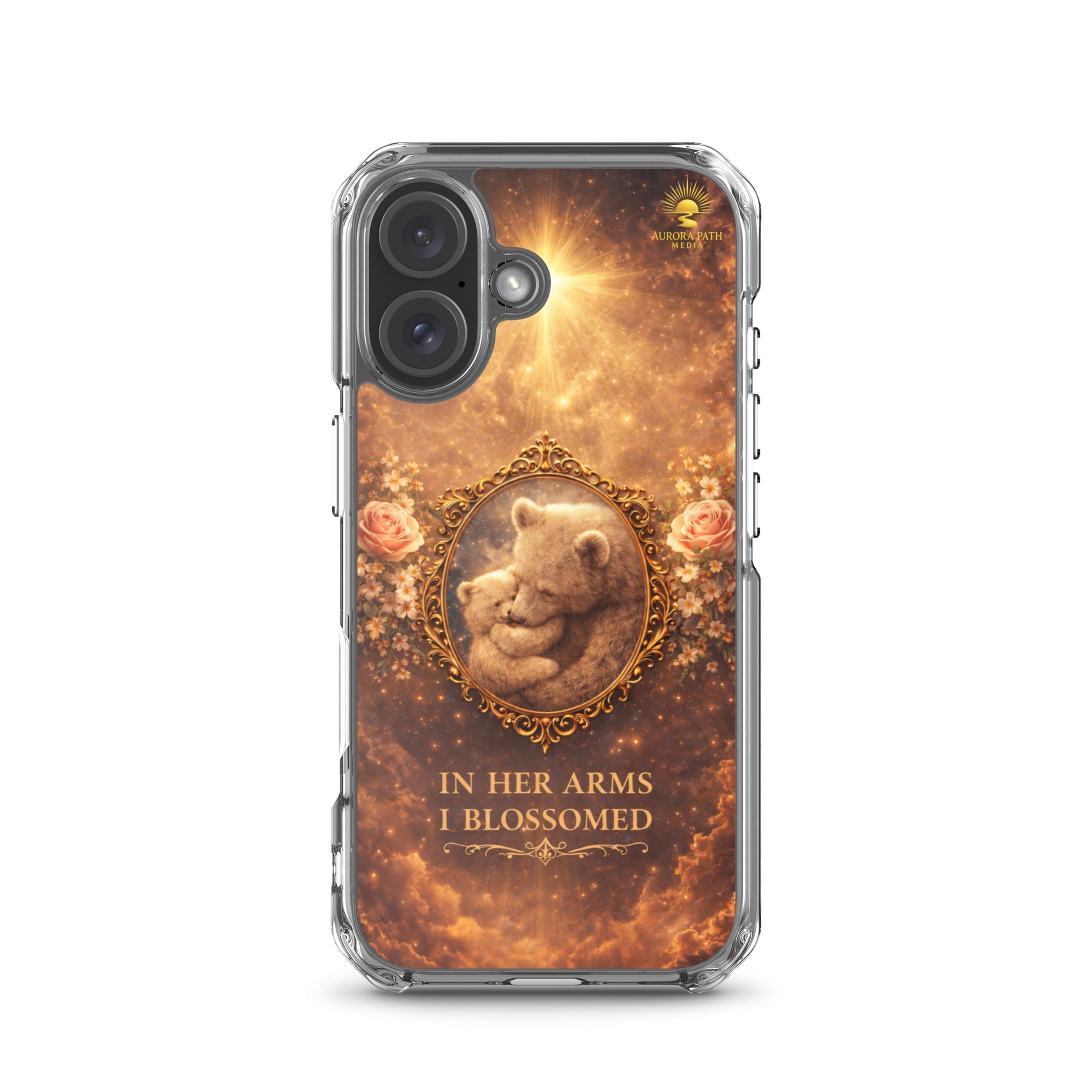🌷 In Her Arms I Blossomed Motherhood Phone Case® - Aurora Path Media8918081_20290Product mockupiPhone 16