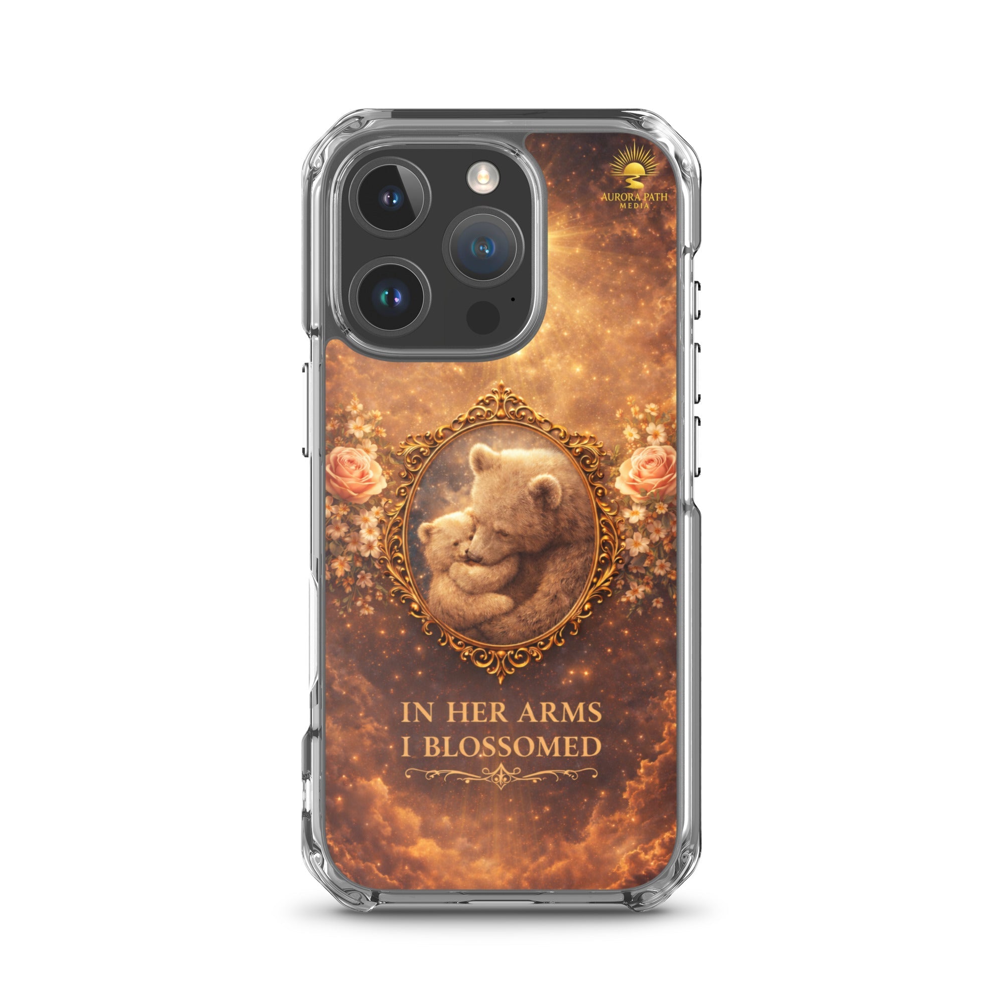 🌷 In Her Arms I Blossomed Motherhood Phone Case® - Aurora Path Media8918081_20292Product mockupiPhone 16 Pro