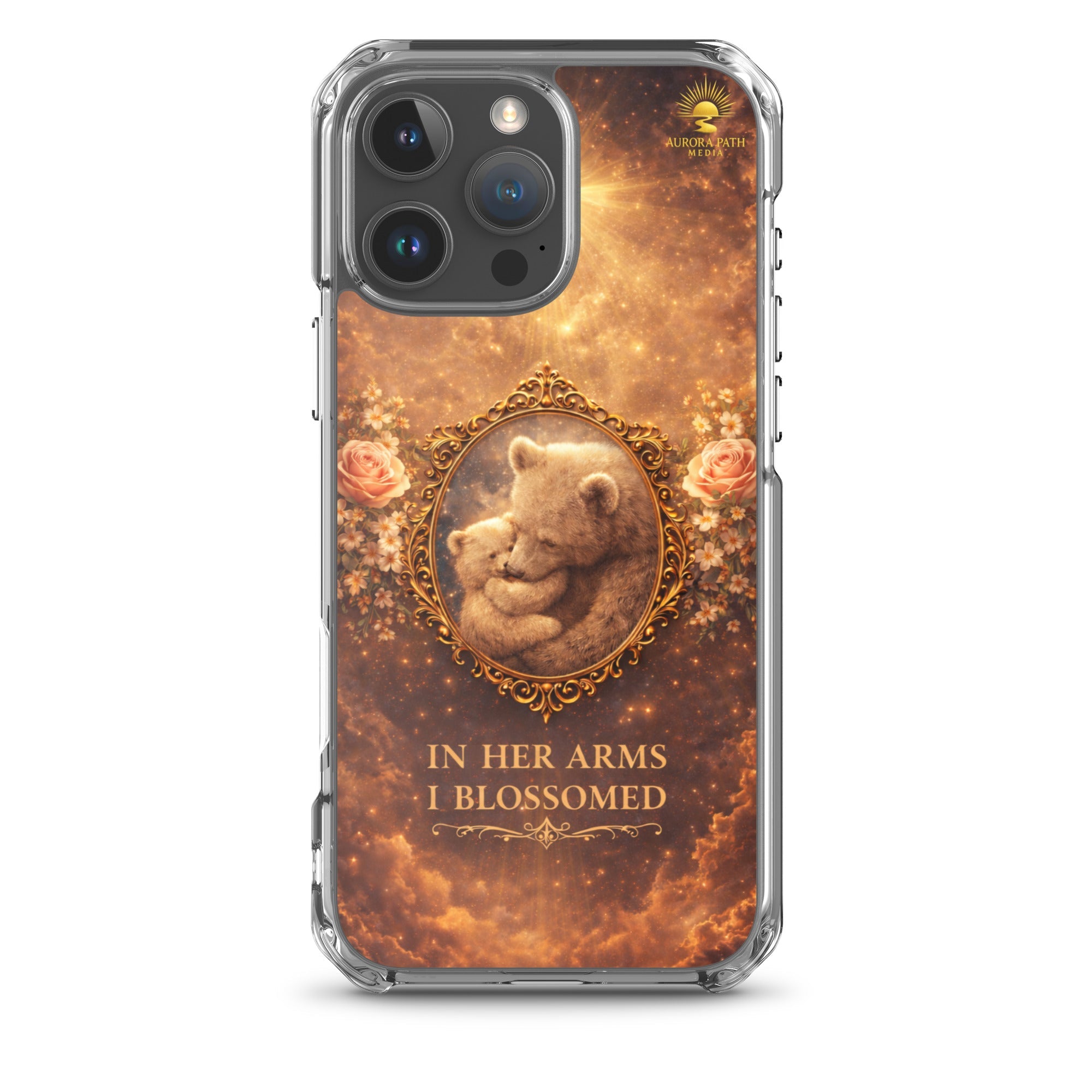 🌷 In Her Arms I Blossomed Motherhood Phone Case® - Aurora Path Media8918081_20293Product mockupiPhone 16 Pro Max