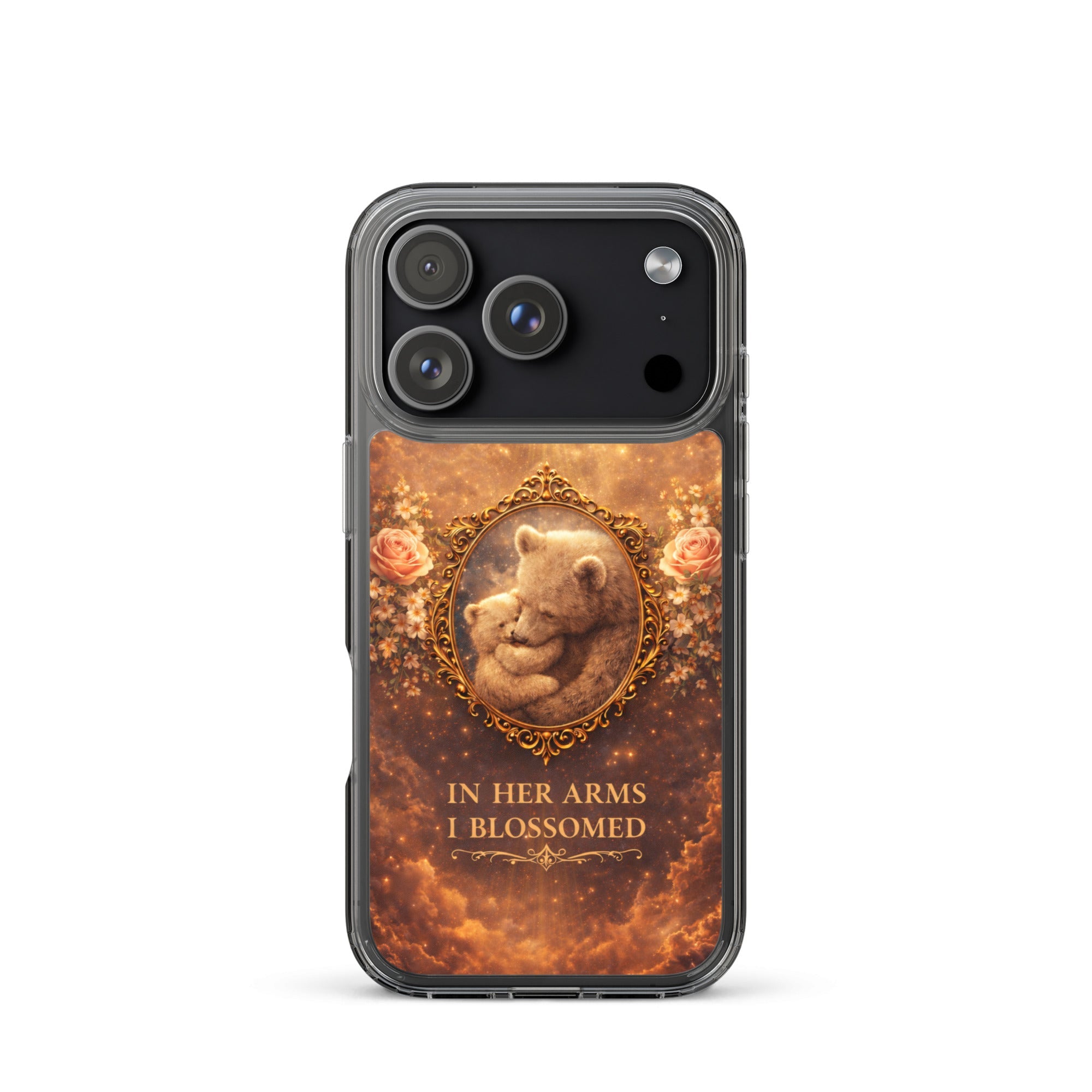 🌷 In Her Arms I Blossomed Motherhood Phone Case® - Aurora Path Media8918081_33995Product mockupiPhone 17 Pro