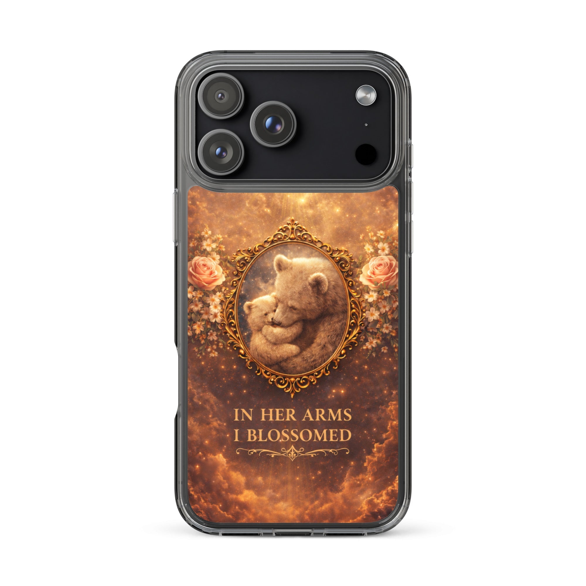 🌷 In Her Arms I Blossomed Motherhood Phone Case® - Aurora Path Media8918081_33996Product mockupiPhone 17 Pro Max