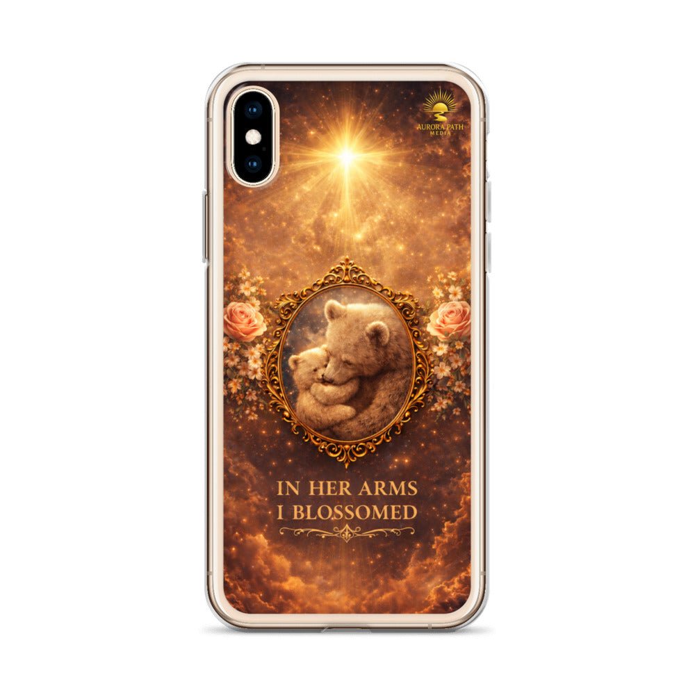 🌷 In Her Arms I Blossomed Motherhood Phone Case® - Aurora Path Media8918081_8933Product mockupiPhone X/XS