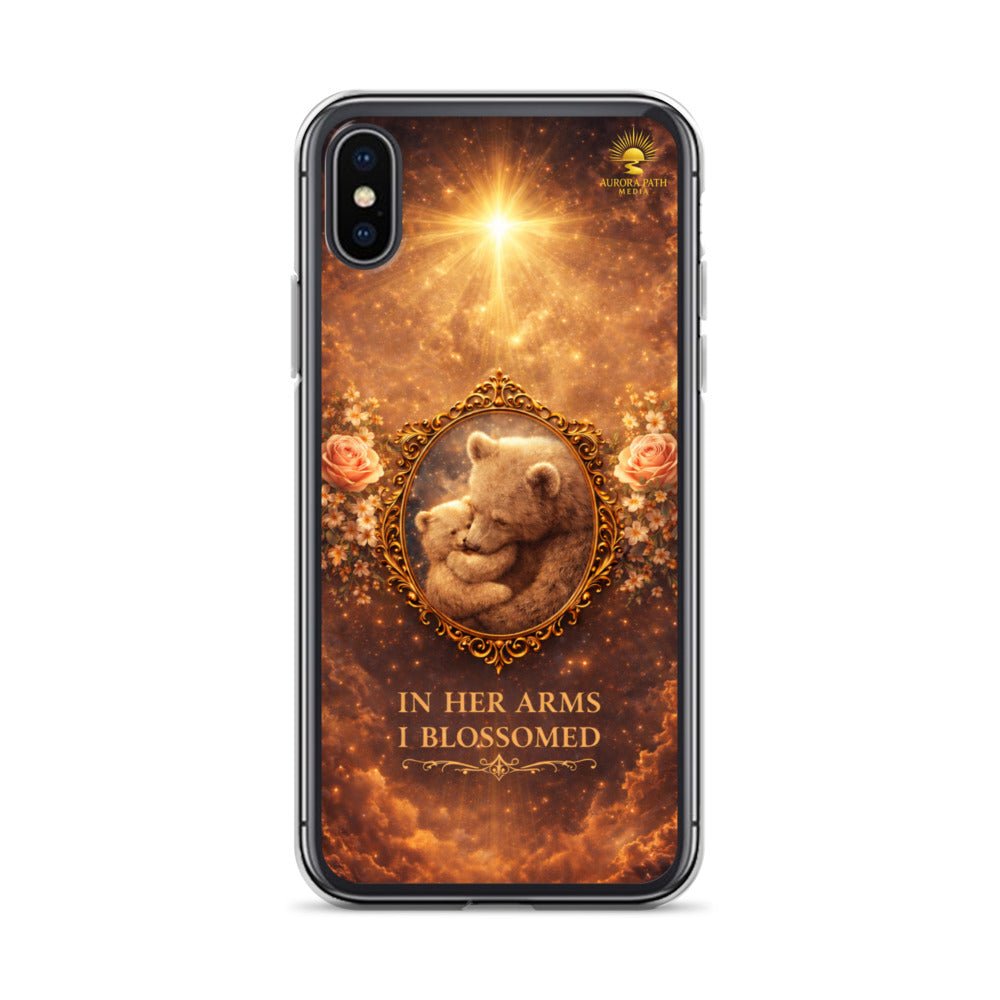 🌷 In Her Arms I Blossomed Motherhood Phone Case® - Aurora Path Media8918081_8933Product mockupiPhone X/XS