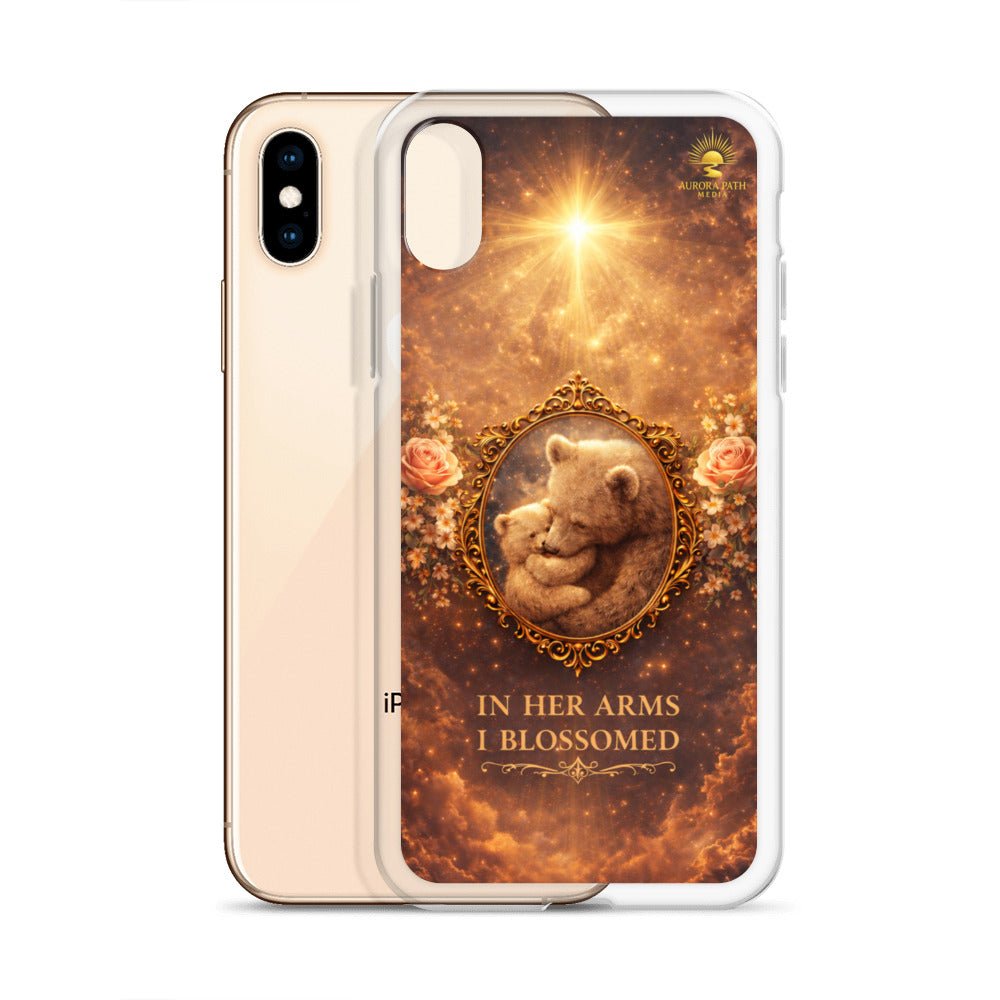 🌷 In Her Arms I Blossomed Motherhood Phone Case® - Aurora Path Media8918081_8933Product mockupiPhone X/XS