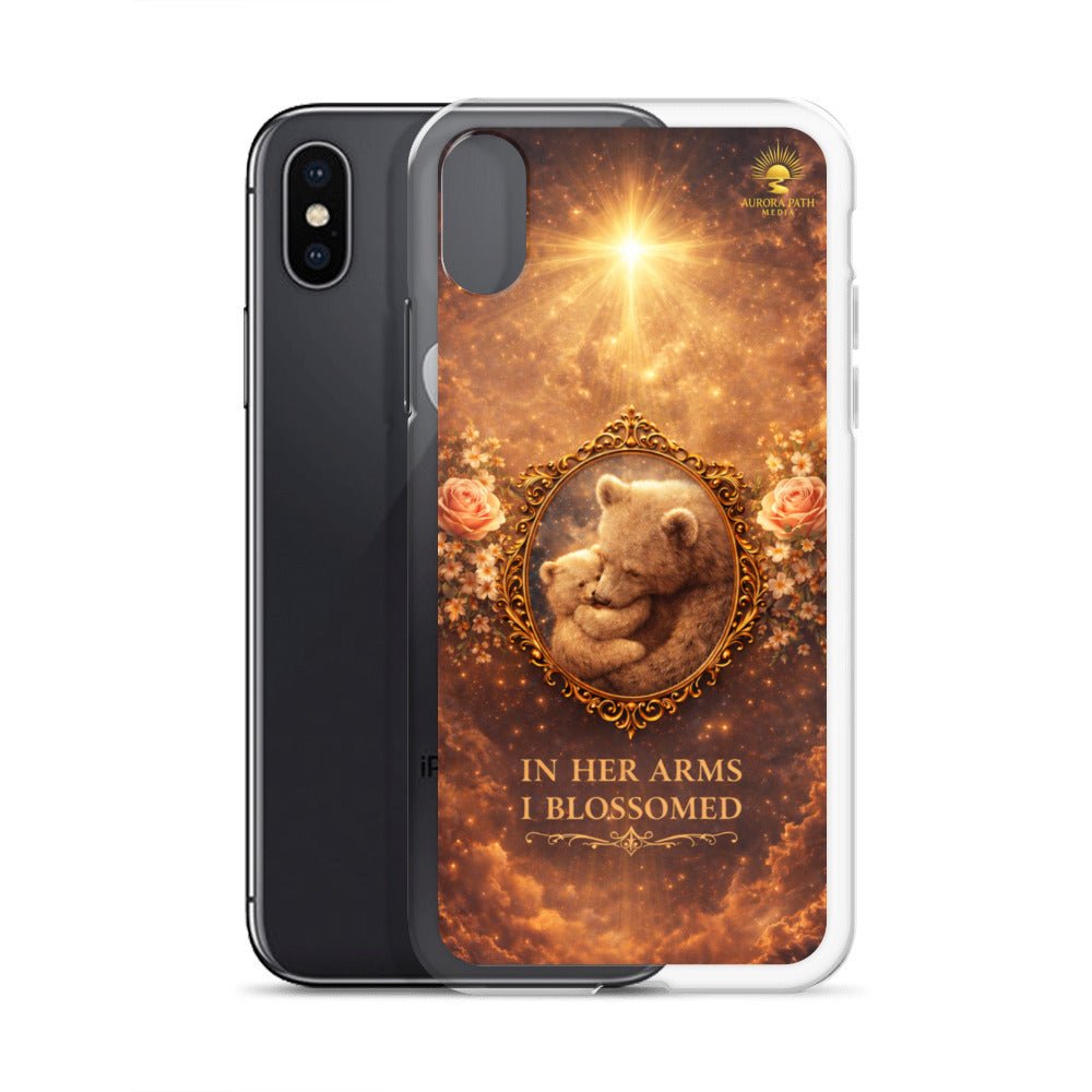 🌷 In Her Arms I Blossomed Motherhood Phone Case® - Aurora Path Media8918081_8933Product mockupiPhone X/XS