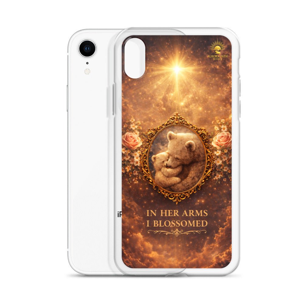 🌷 In Her Arms I Blossomed Motherhood Phone Case® - Aurora Path Media8918081_9621Product mockupiPhone XR