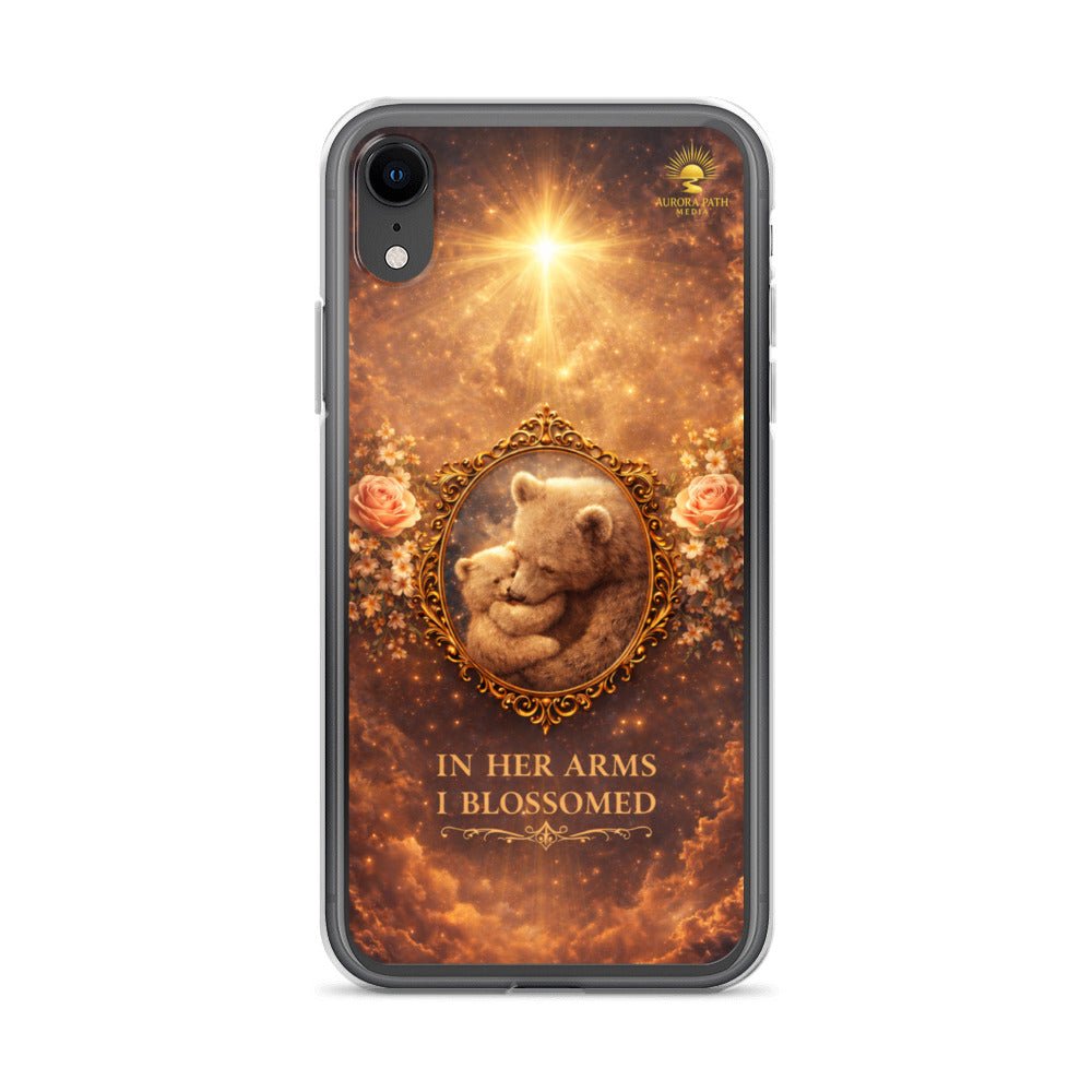 🌷 In Her Arms I Blossomed Motherhood Phone Case® - Aurora Path Media8918081_9621Product mockupiPhone XR