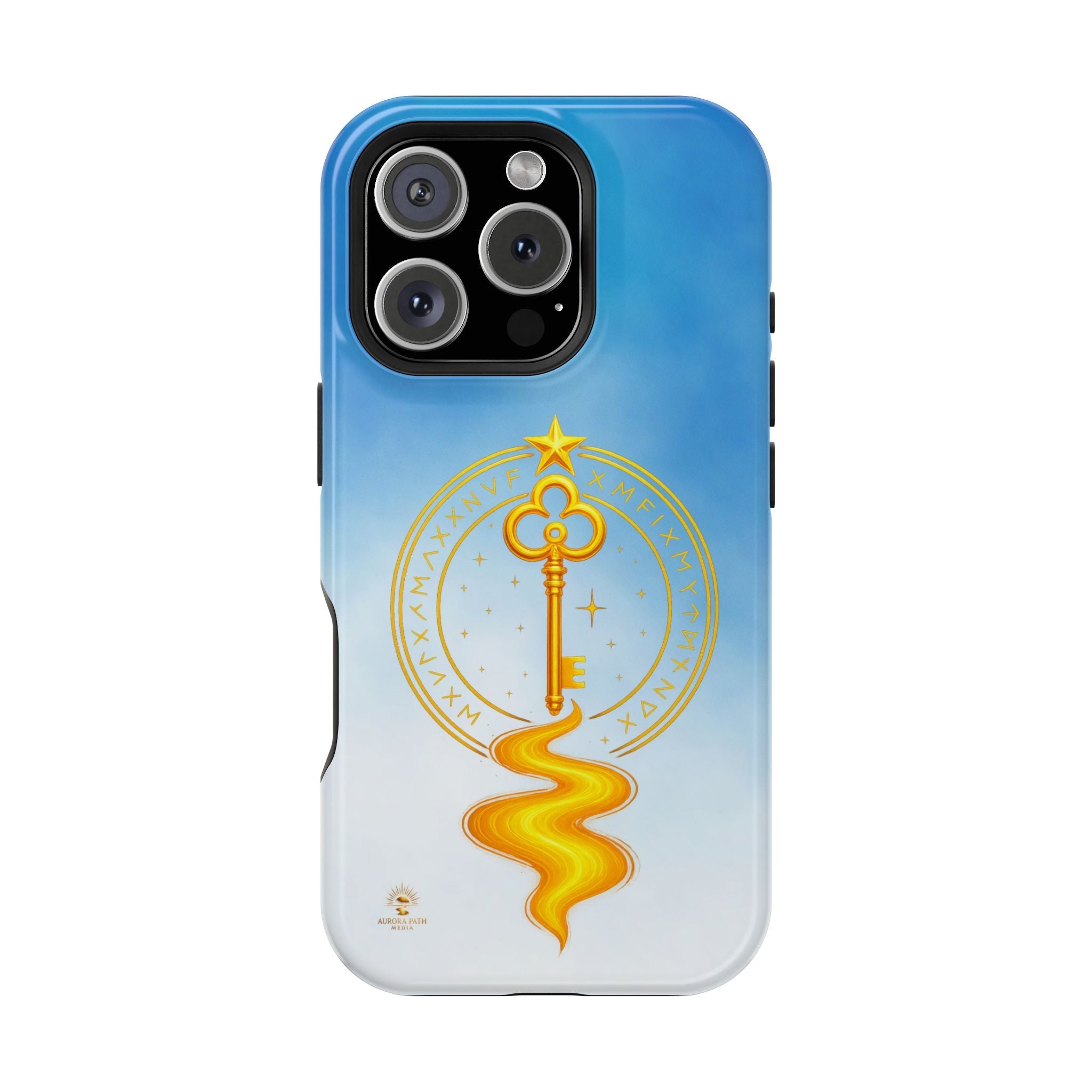 Key of Stars Gradient Impact-Resistant Phone Case - Aurora Path Media#original_value#Without gift packagingGlossyiPhone 16 Pro