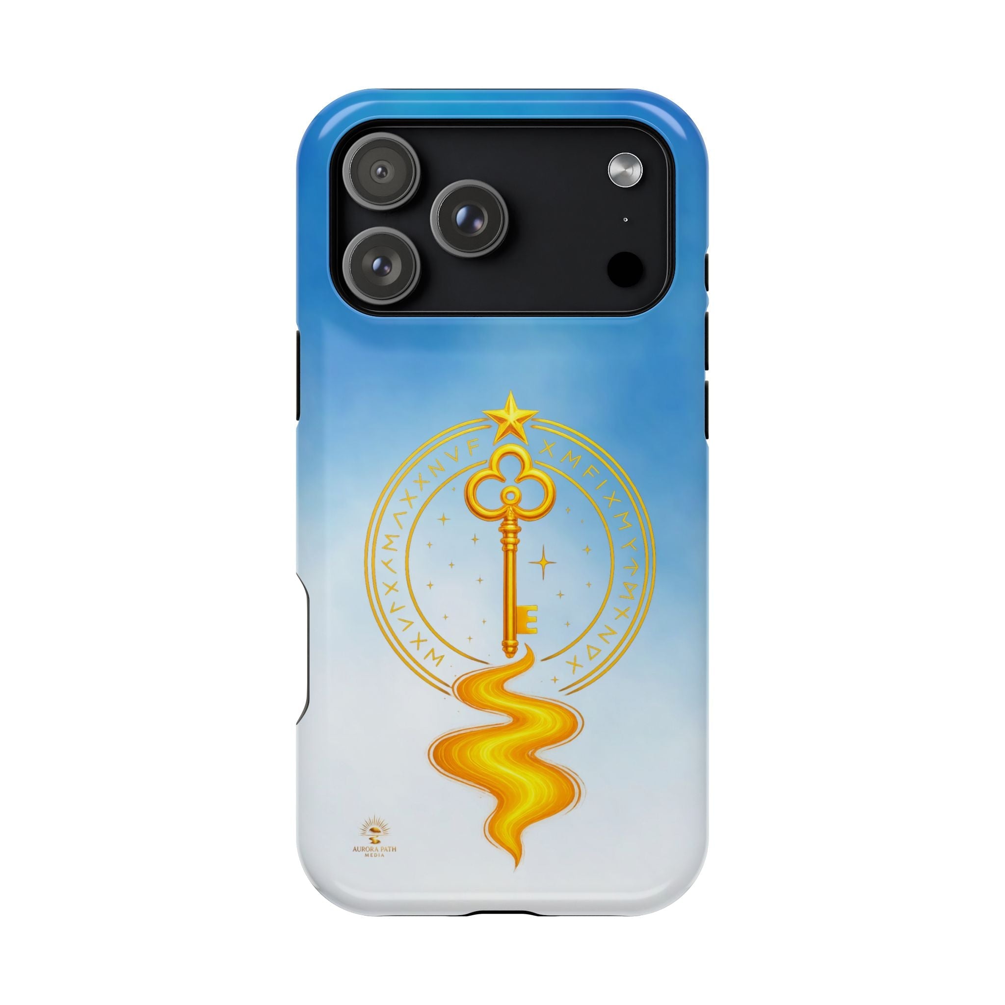 Key of Stars Gradient Impact-Resistant Phone Case - Aurora Path Media#original_value#Without gift packagingGlossyiPhone 17 Pro Max