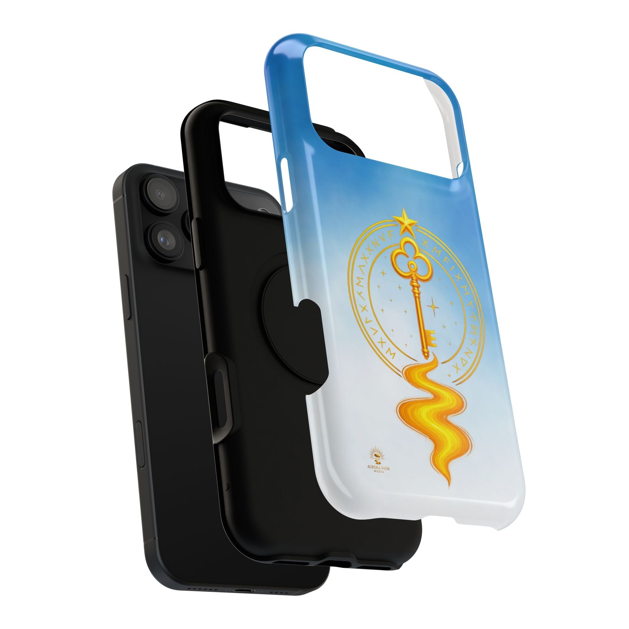 Key of Stars Gradient Impact-Resistant Phone Case - Aurora Path Media#original_value#Without gift packagingMatteiPhone 17 Pro Max