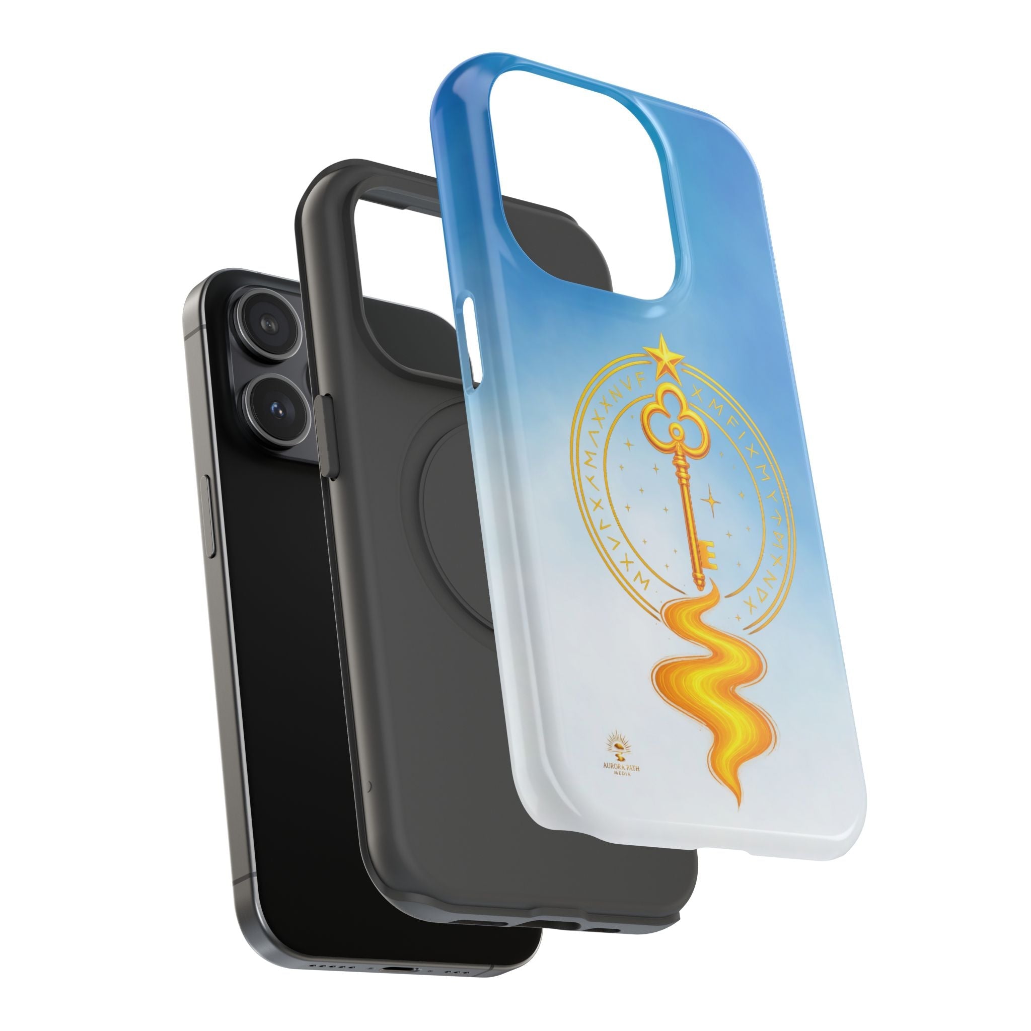Key of Stars Gradient Impact-Resistant Phone Case - Aurora Path Media#original_value#Without gift packagingMatteiPhone 17 Pro Max