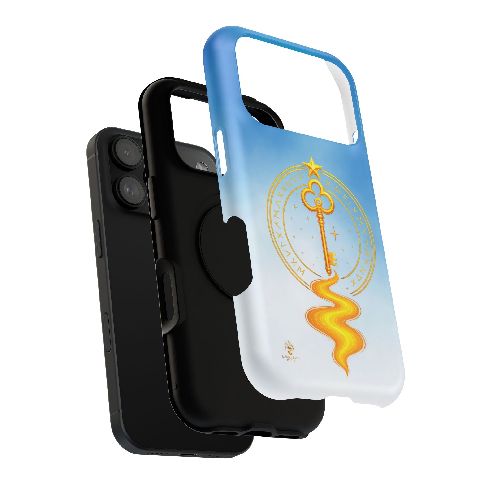 Key of Stars Gradient Impact-Resistant Phone Case - Aurora Path Media#original_value#Without gift packagingMatteiPhone 17 Pro Max