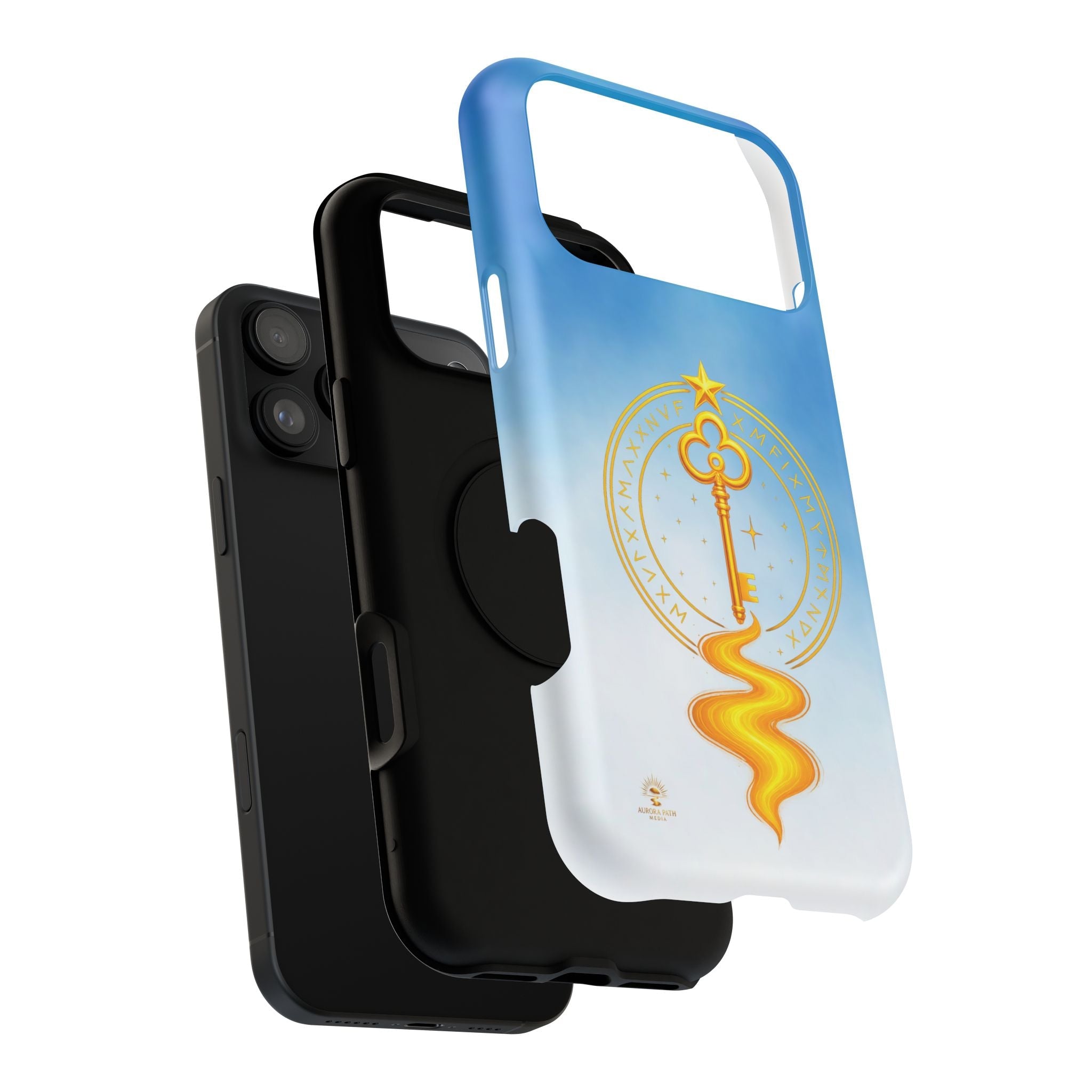 Key of Stars Gradient Impact-Resistant Phone Case - Aurora Path Media#original_value#Without gift packagingMatteiPhone 17 Pro Max