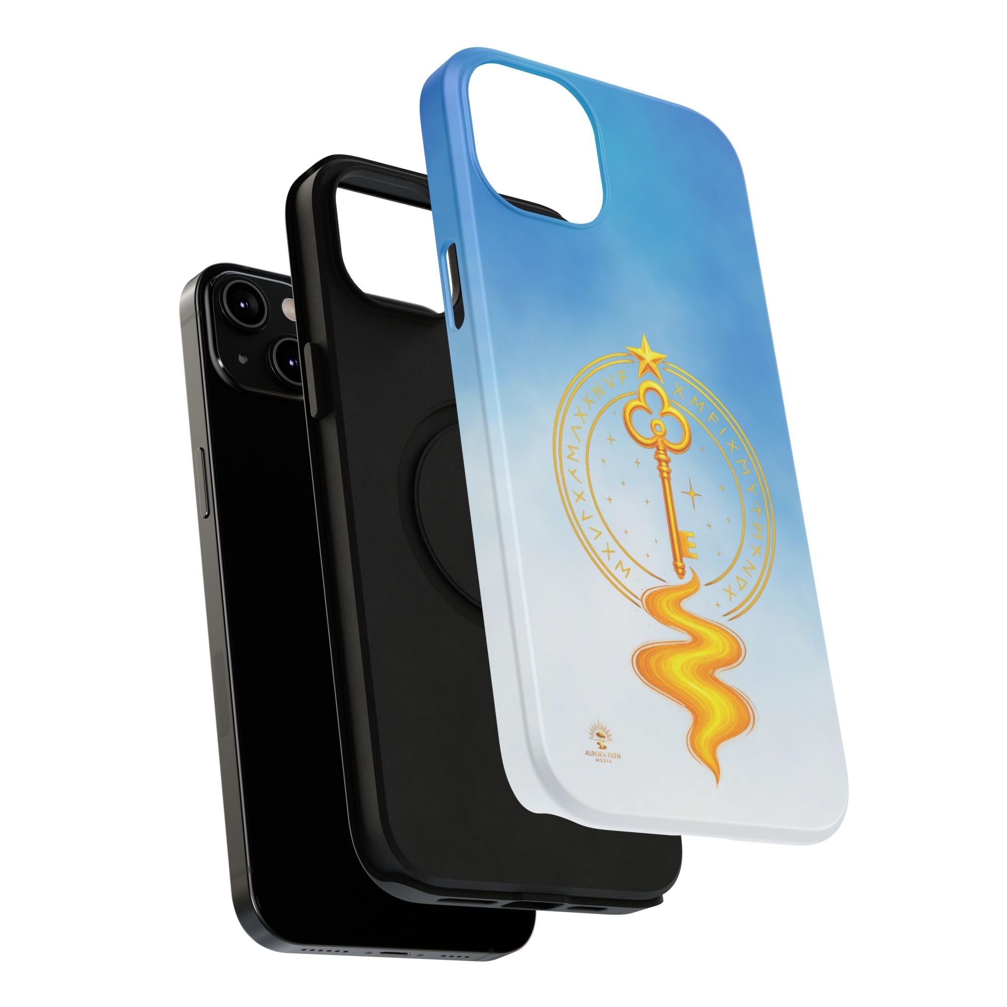 Key of Stars Gradient Impact-Resistant Phone Case - Aurora Path Media#original_value#Without gift packagingMatteiPhone 17 Pro Max