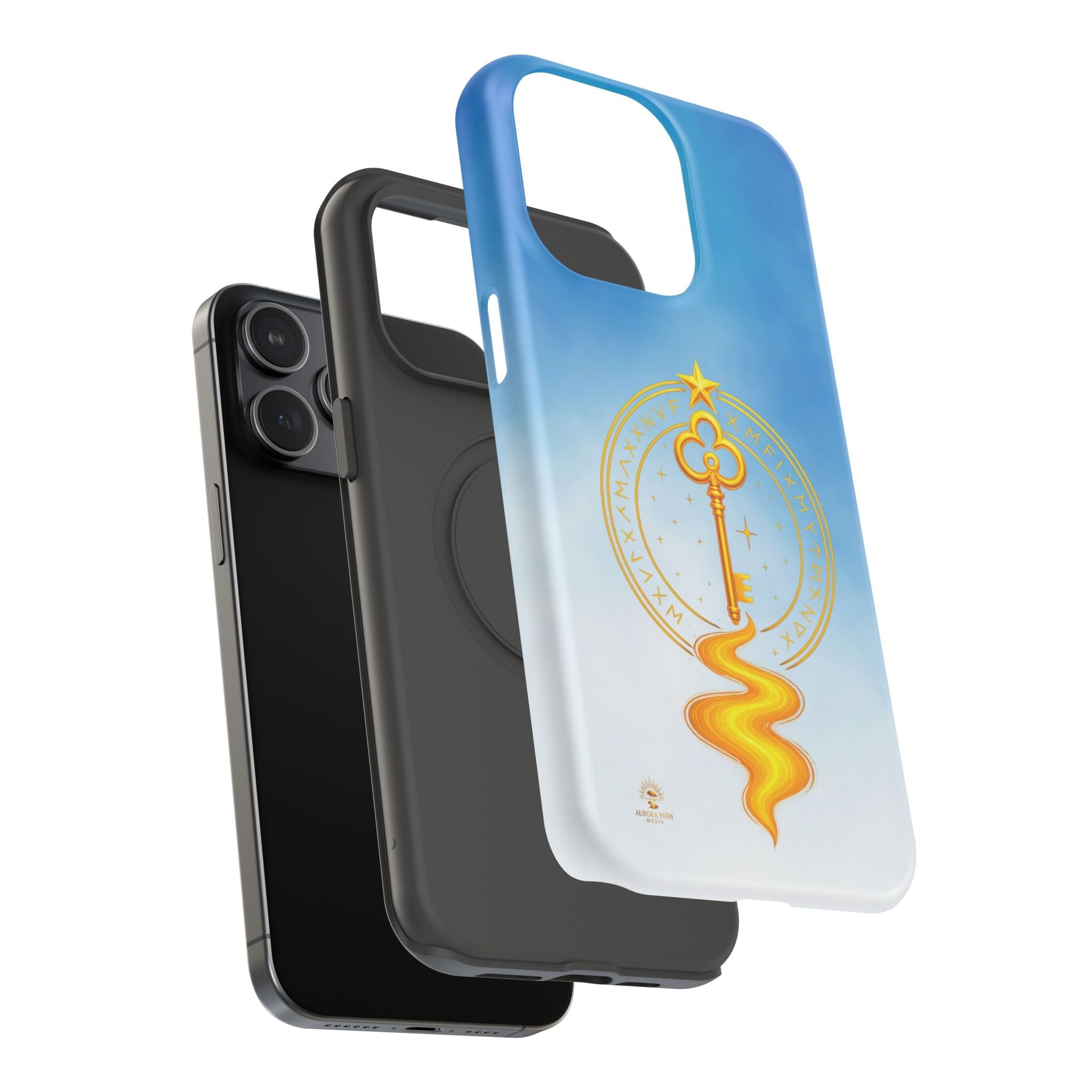 Key of Stars Gradient Impact-Resistant Phone Case - Aurora Path Media#original_value#Without gift packagingMatteiPhone 17 Pro Max