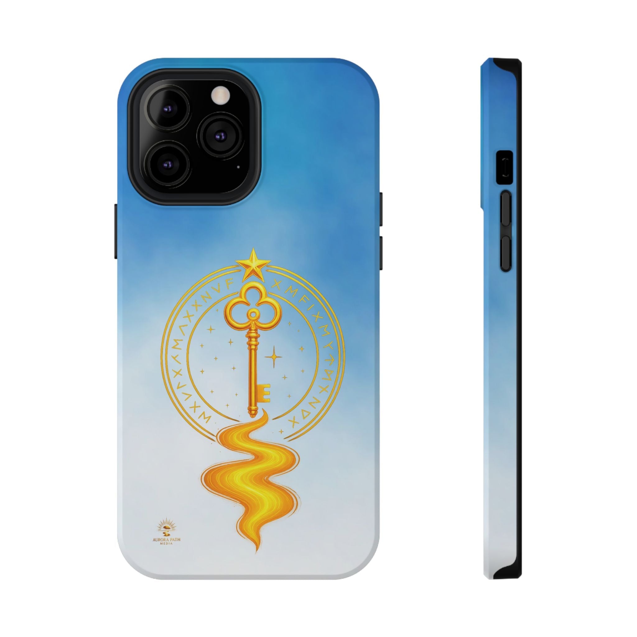 Key of Stars Gradient Impact-Resistant Phone Case - Aurora Path Media#original_value#Without gift packagingMatteiPhone 13 Pro Max
