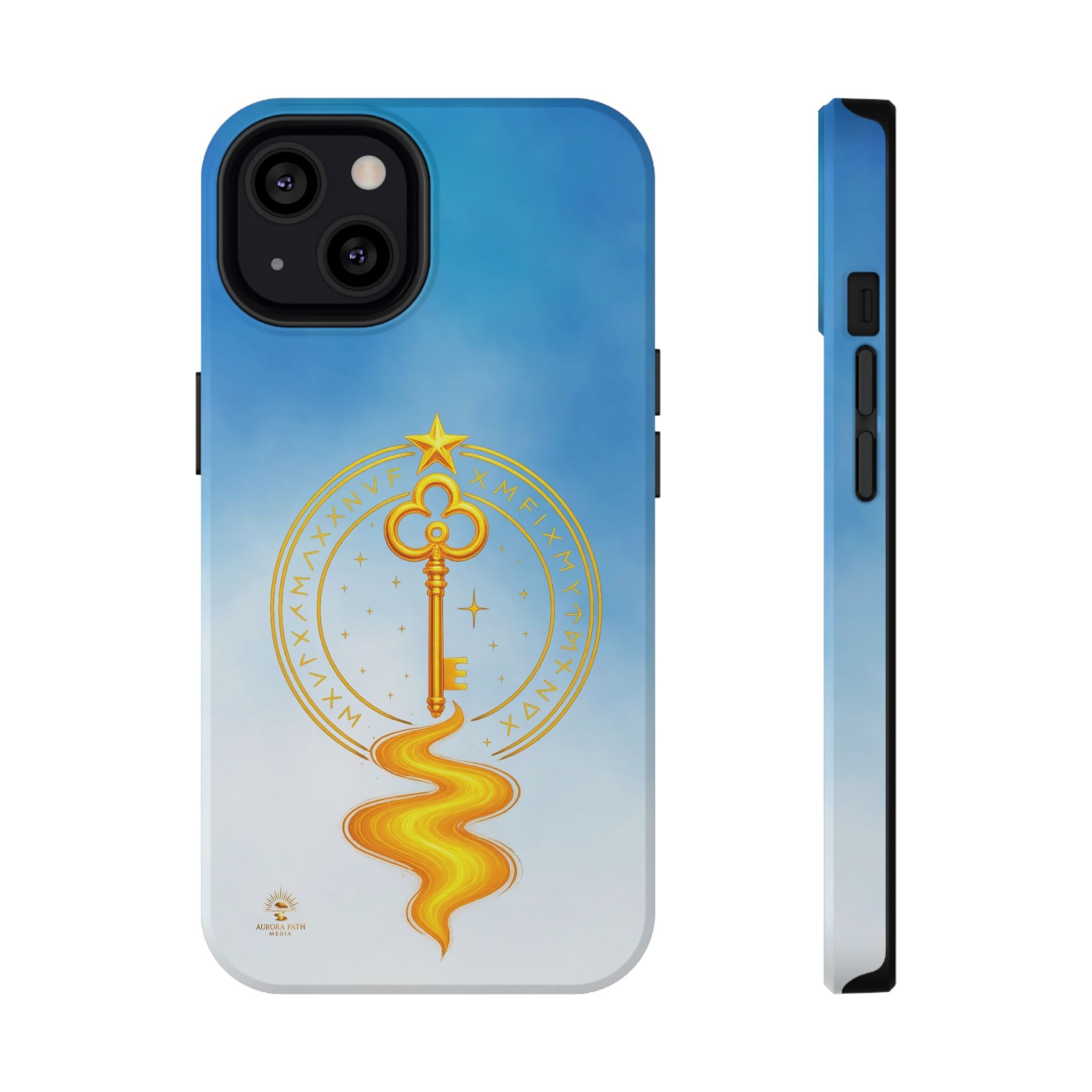 Key of Stars Gradient Impact-Resistant Phone Case - Aurora Path Media#original_value#Without gift packagingMatteiPhone 13