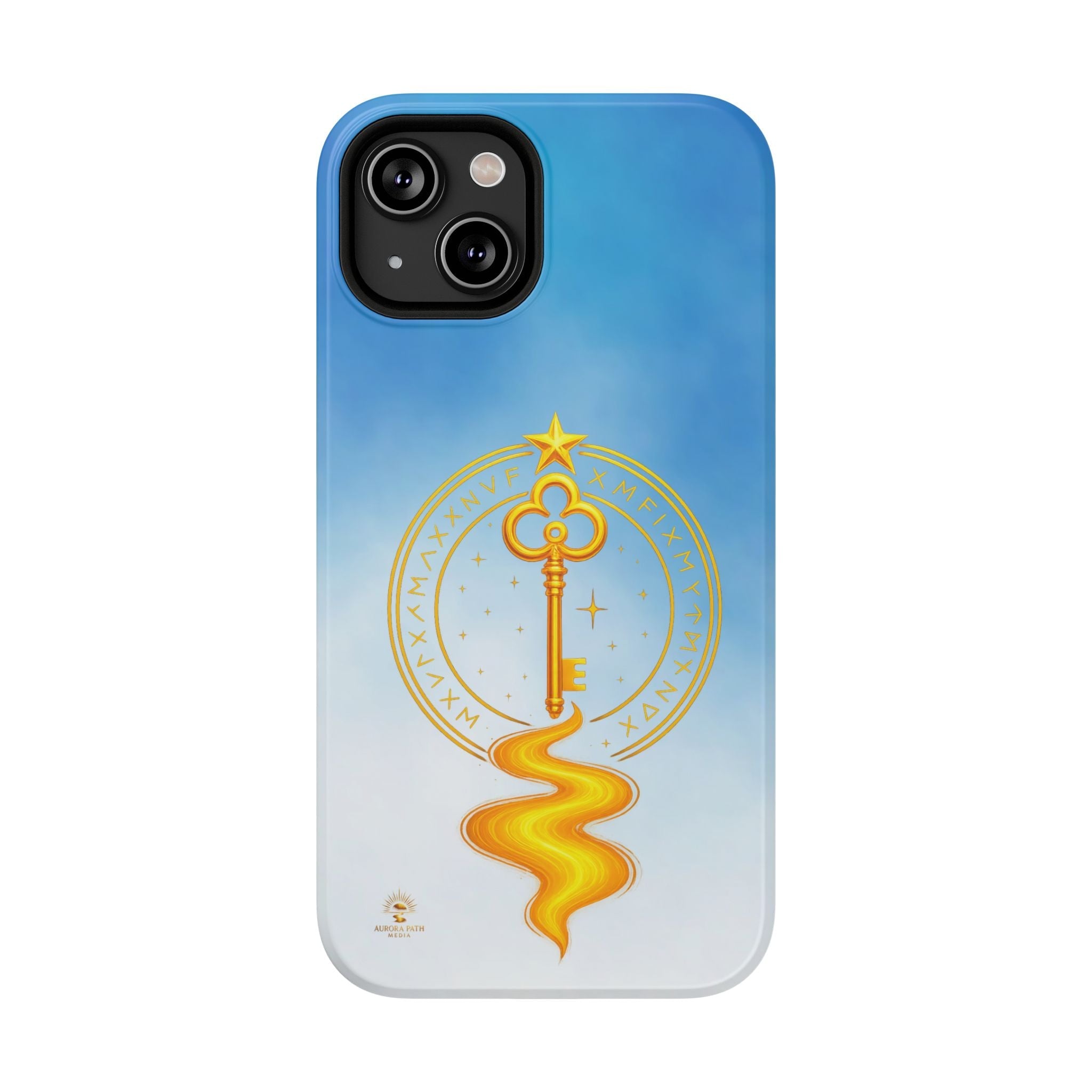 Key of Stars Gradient Impact-Resistant Phone Case - Aurora Path Media#original_value#Without gift packagingMatteiPhone 14