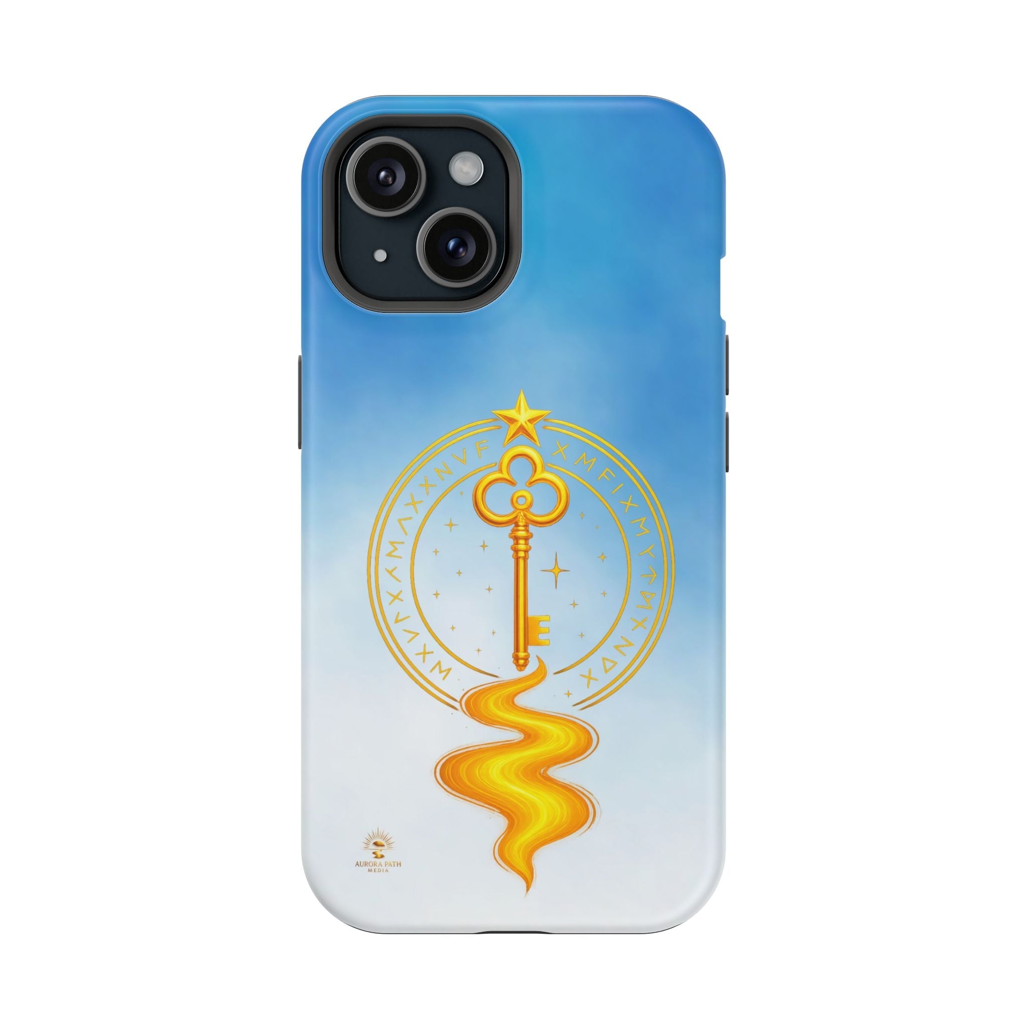 Key of Stars Gradient Impact-Resistant Phone Case - Aurora Path Media#original_value#Without gift packagingMatteiPhone 15