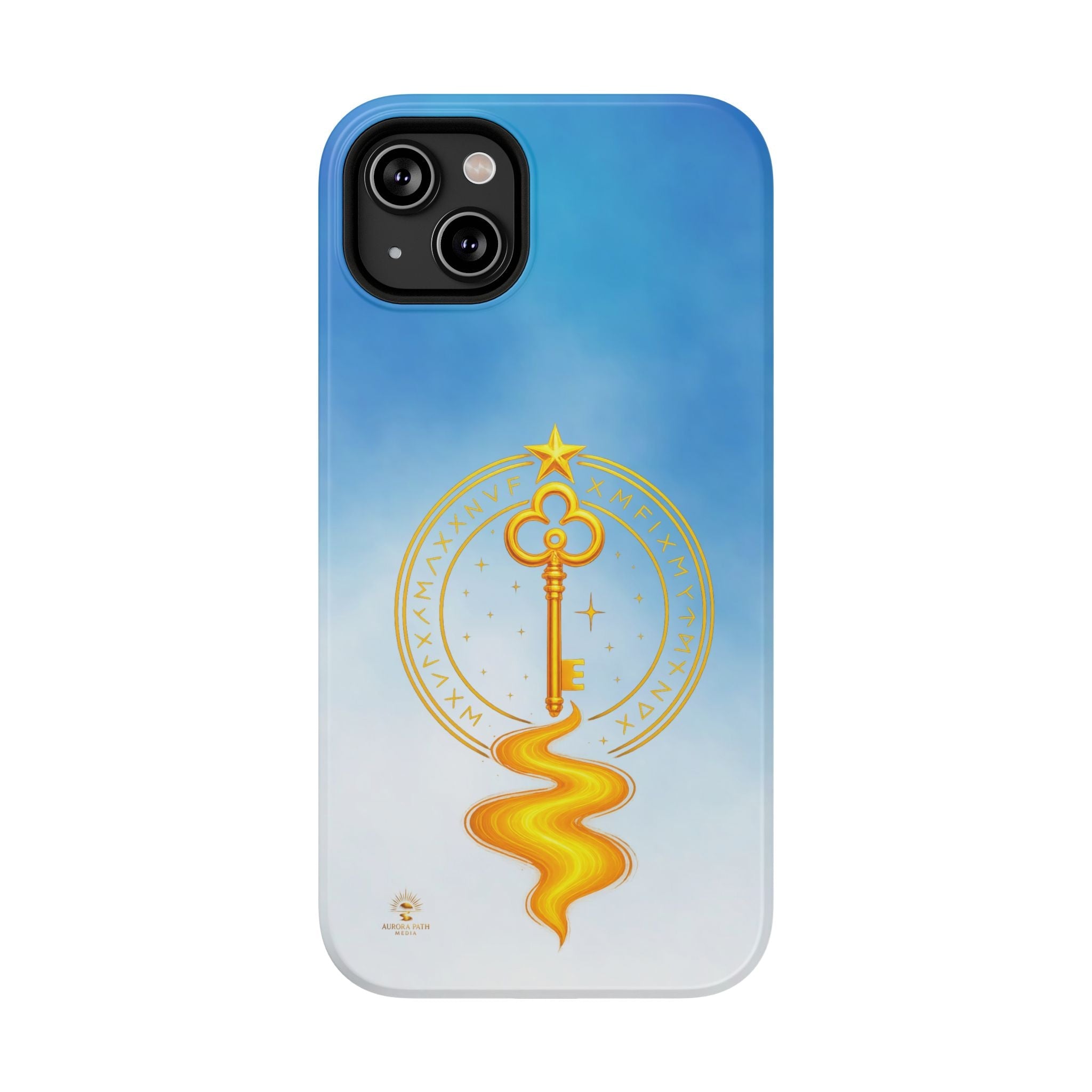 Key of Stars Gradient Impact-Resistant Phone Case - Aurora Path Media#original_value#Without gift packagingMatteiPhone 14 Plus