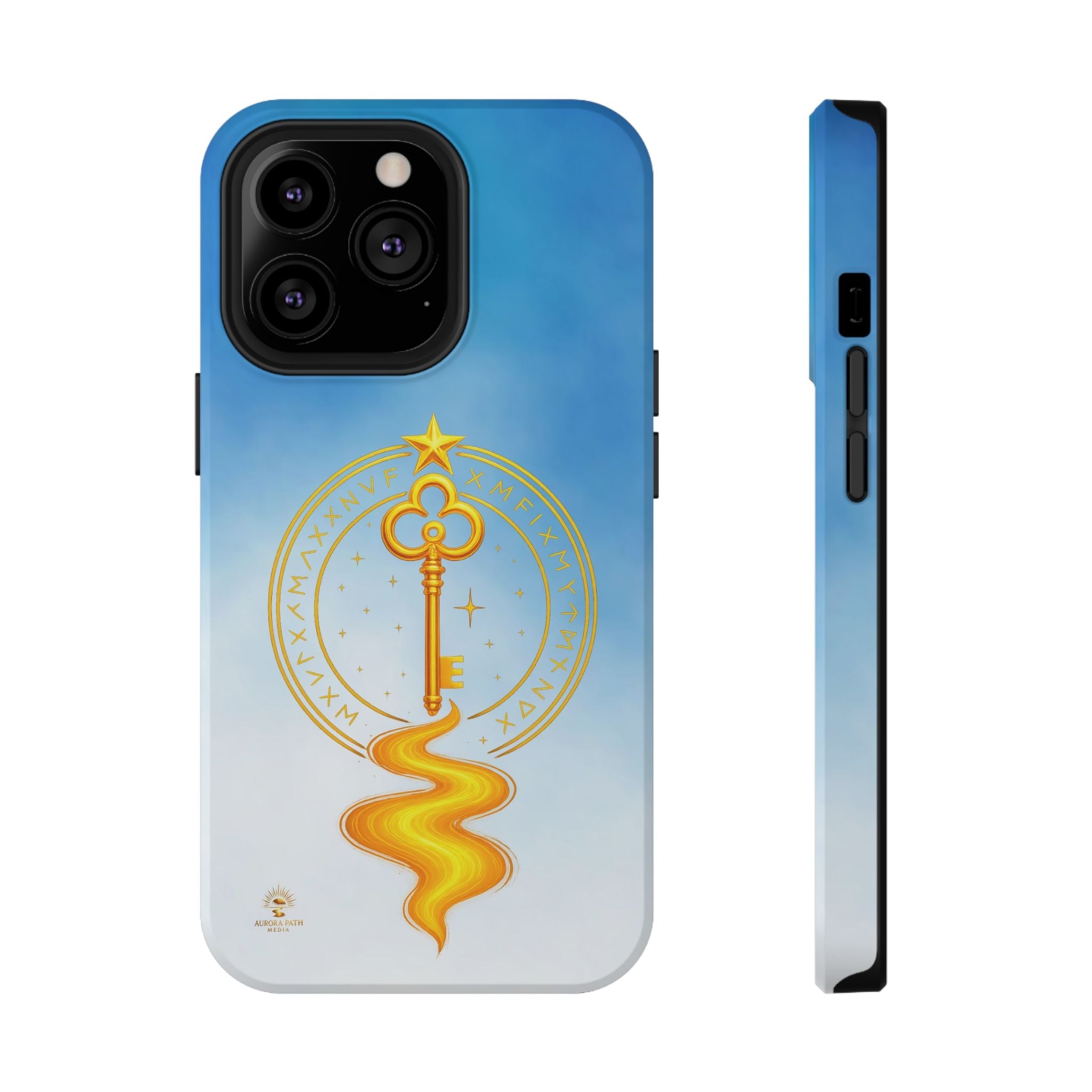 Key of Stars Gradient Impact-Resistant Phone Case - Aurora Path Media#original_value#Without gift packagingMatteiPhone 13 Pro