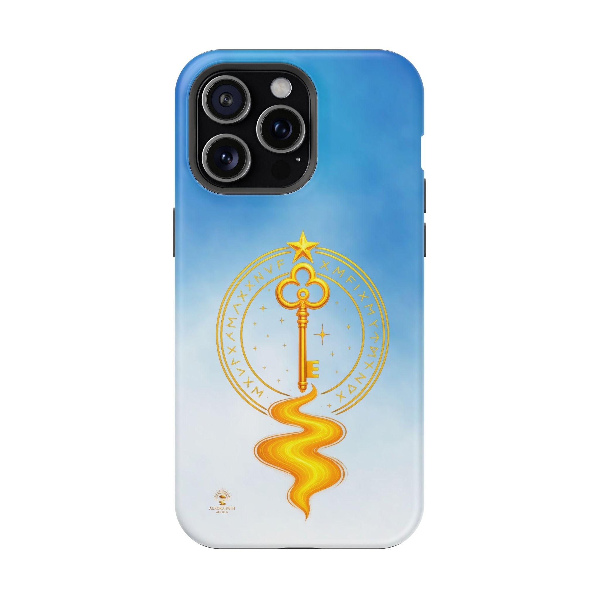 Key of Stars Gradient Impact-Resistant Phone Case - Aurora Path Media#original_value#Without gift packagingMatteiPhone 15 Pro Max