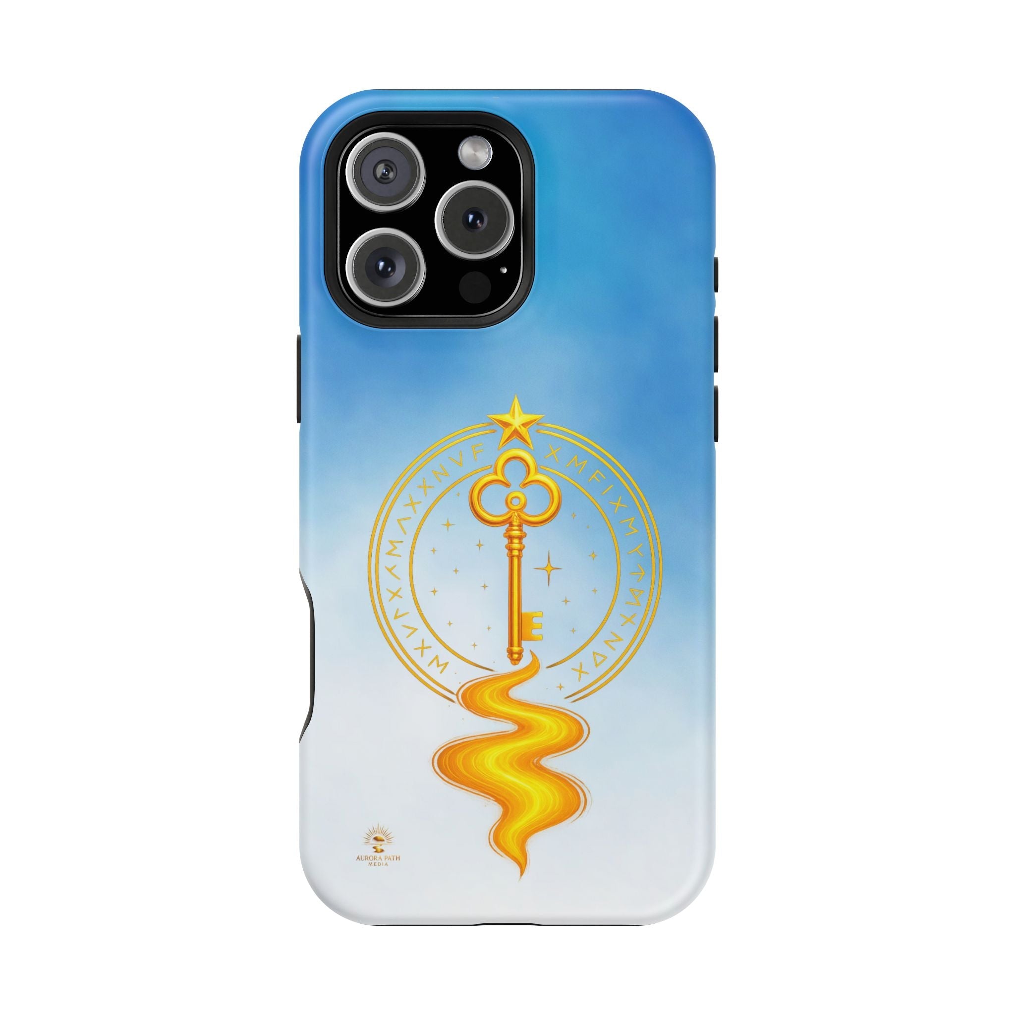 Key of Stars Gradient Impact-Resistant Phone Case - Aurora Path Media#original_value#Without gift packagingMatteiPhone 16 Pro Max