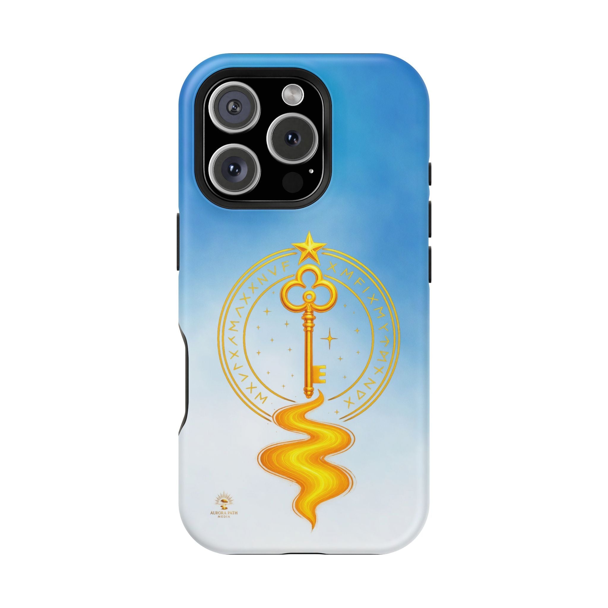 Key of Stars Gradient Impact-Resistant Phone Case - Aurora Path Media#original_value#Without gift packagingMatteiPhone 16 Pro