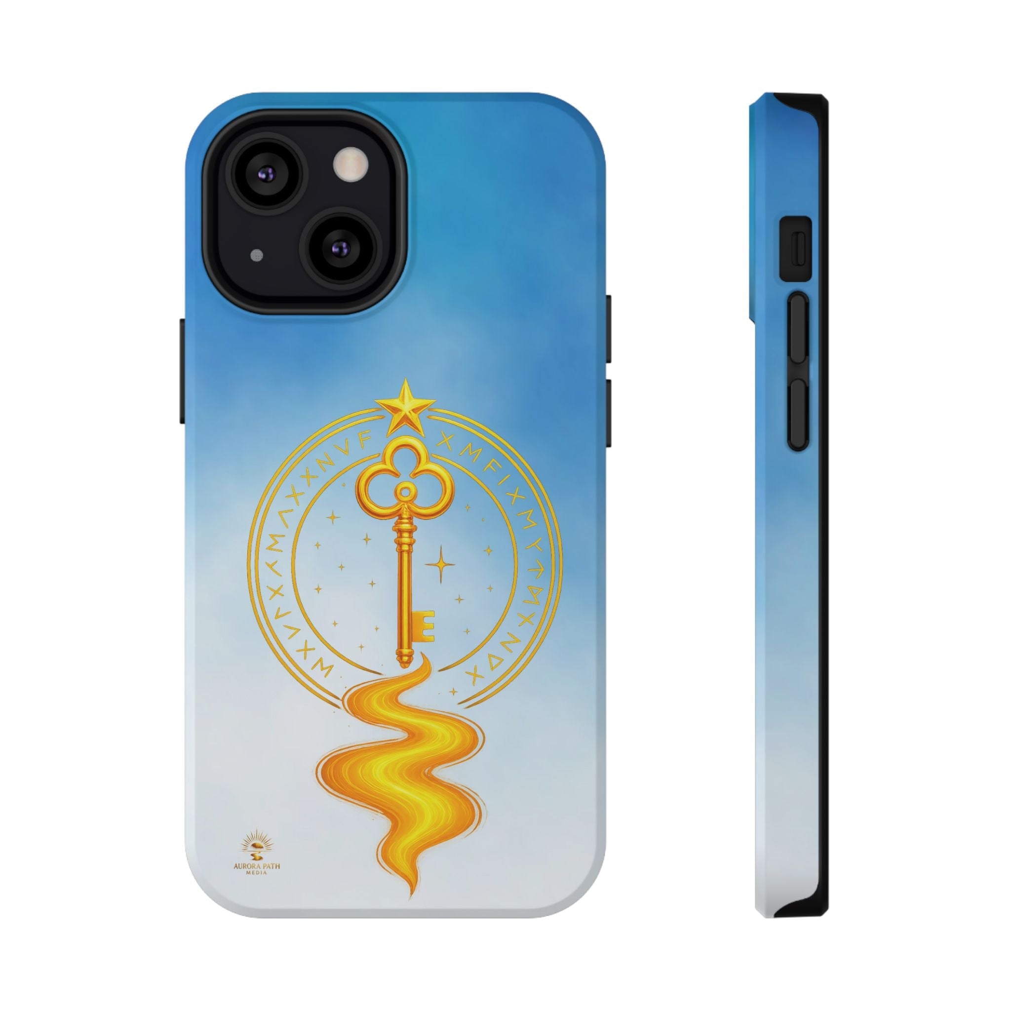 Key of Stars Gradient Impact-Resistant Phone Case - Aurora Path Media#original_value#Without gift packagingMatteiPhone 13 Mini