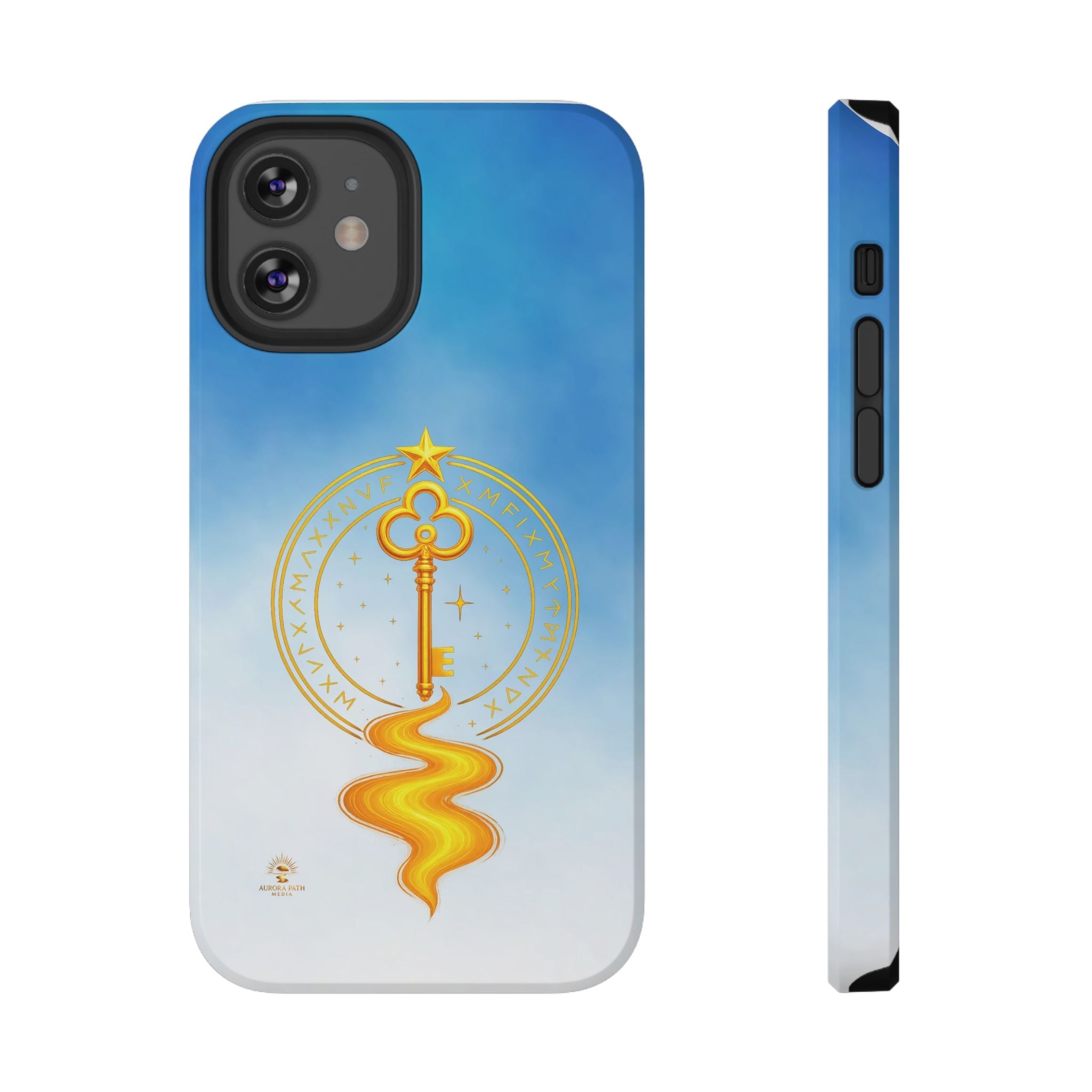 Key of Stars Gradient Impact-Resistant Phone Case - Aurora Path Media#original_value#Without gift packagingMatteiPhone 12 Pro