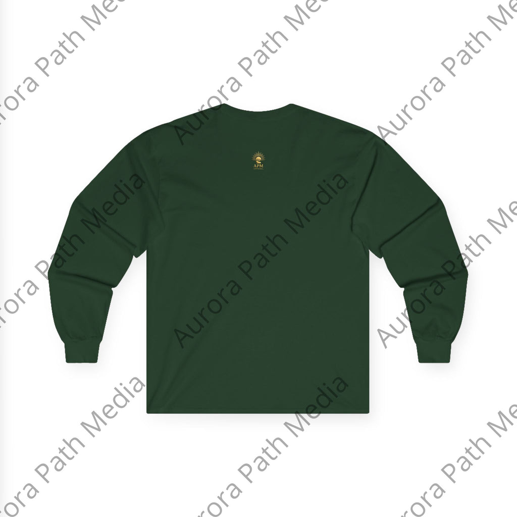 Long Sleeve Tee — Classic Unisex Cotton Crew - Aurora Path Media#original_value#SRed