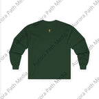 Long Sleeve Tee — Classic Unisex Cotton Crew - Aurora Path Media#original_value#SRed