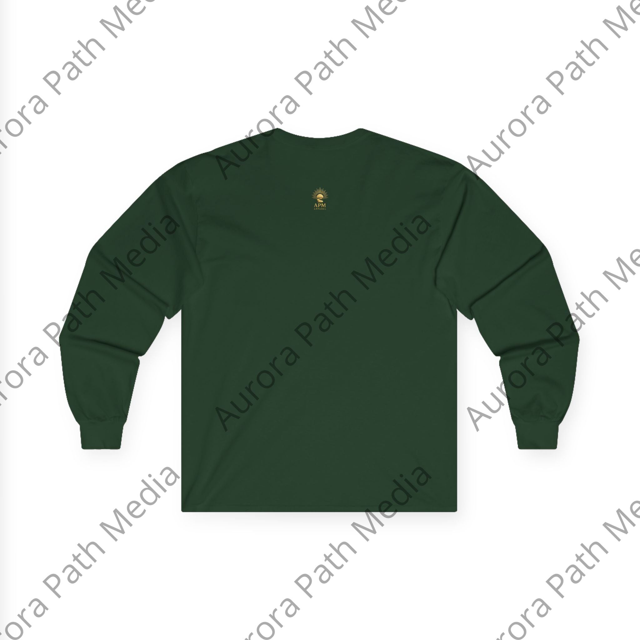Long Sleeve Tee — Classic Unisex Cotton Crew - Aurora Path Media#original_value#SRed
