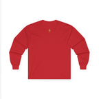 Long Sleeve Tee — Classic Unisex Cotton Crew - Aurora Path Media#original_value#SRed