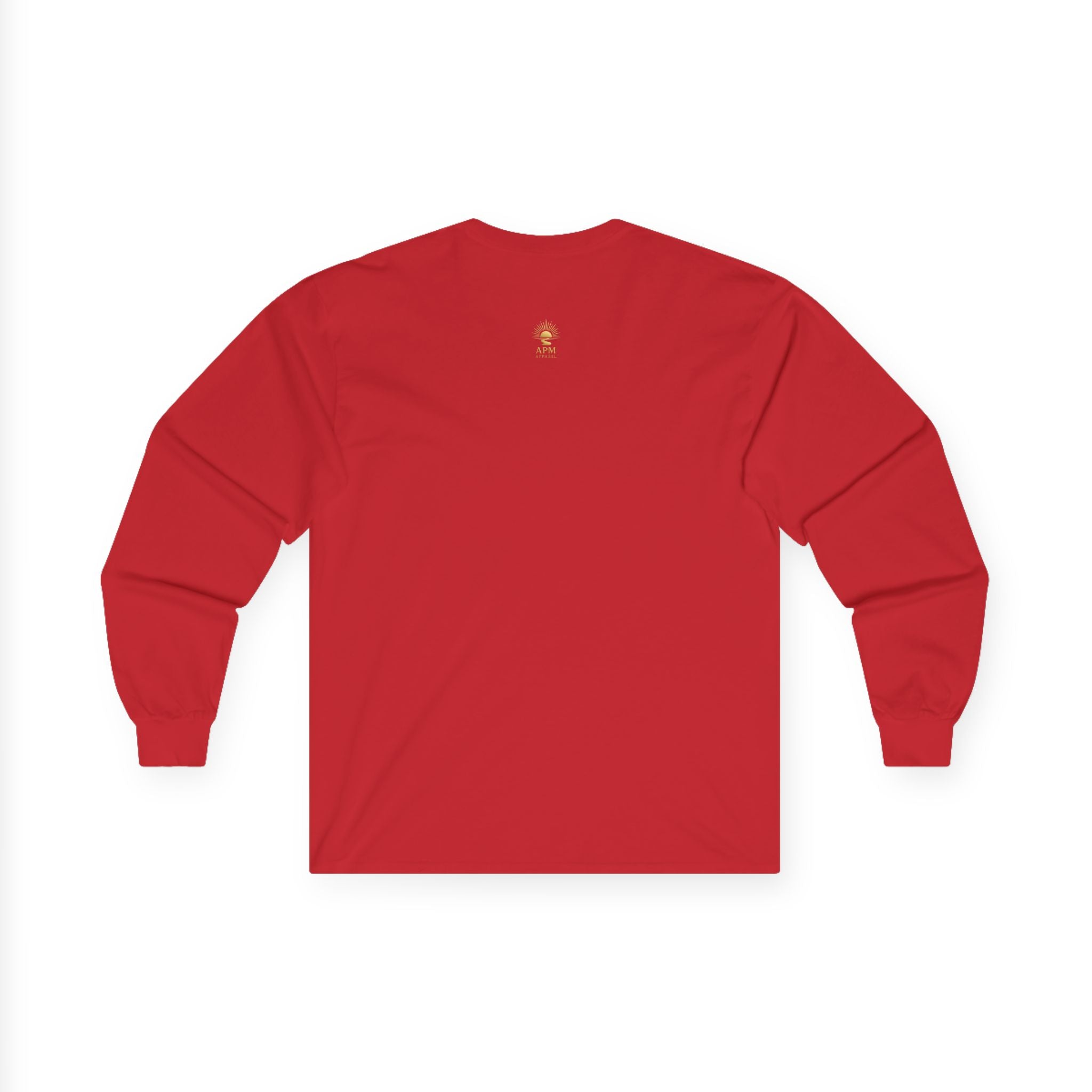 Long Sleeve Tee — Classic Unisex Cotton Crew - Aurora Path Media#original_value#SRed