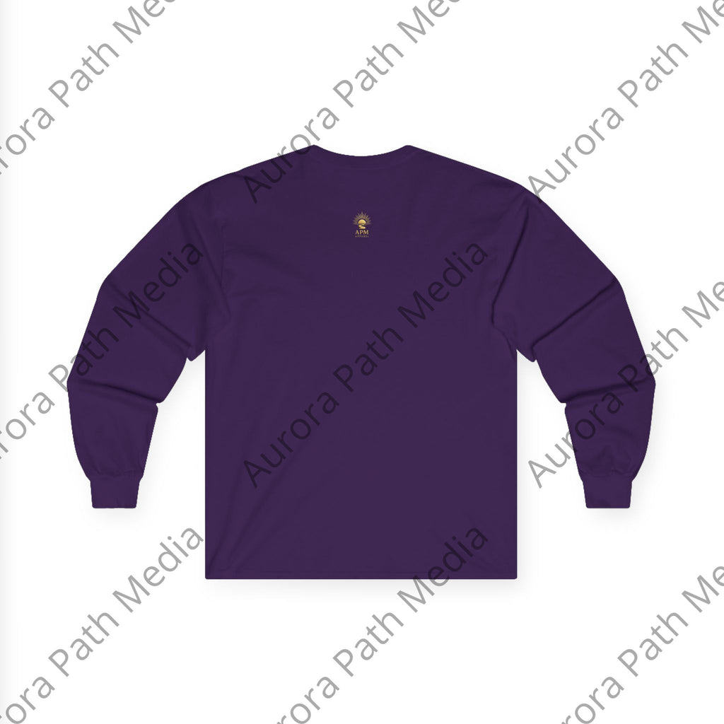 Long Sleeve Tee — Classic Unisex Cotton Crew - Aurora Path Media#original_value#SRed
