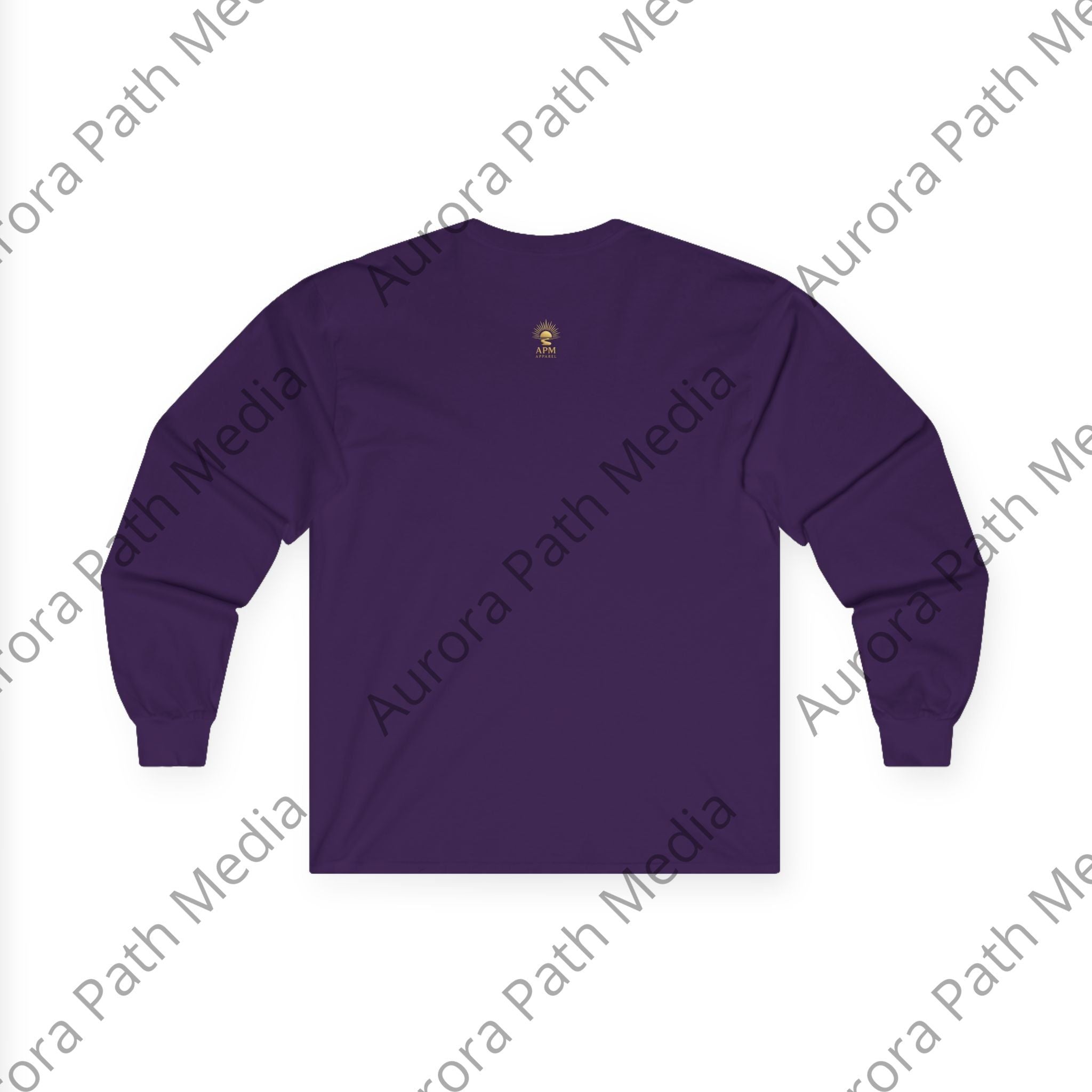 Long Sleeve Tee — Classic Unisex Cotton Crew - Aurora Path Media#original_value#SRed