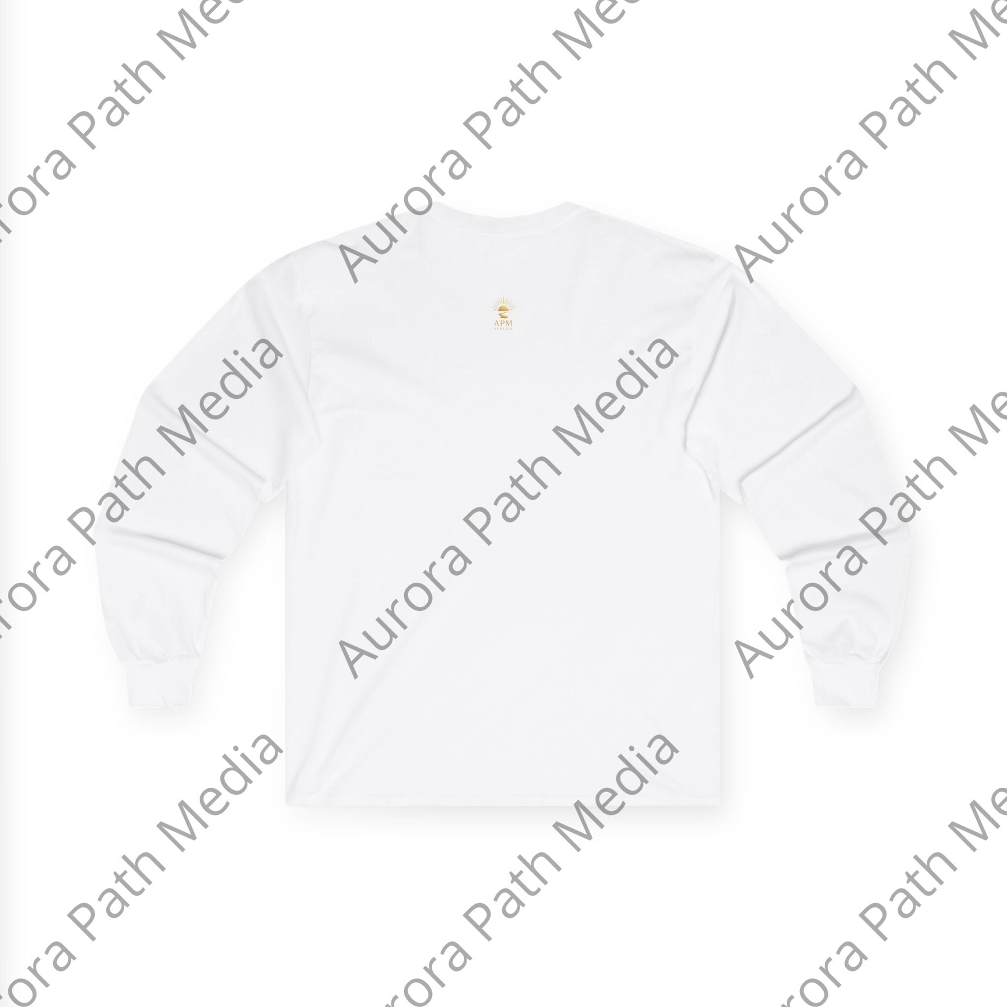 Long Sleeve Tee — Classic Unisex Cotton Crew - Aurora Path Media#original_value#SRed