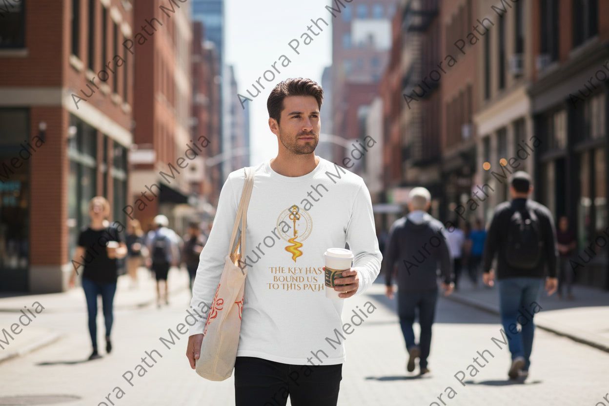 Long Sleeve Tee — Classic Unisex Cotton Crew - Aurora Path Media#original_value#SWhite