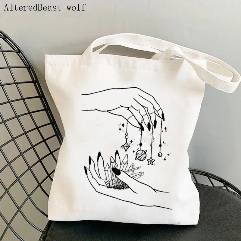 Magic Witch Pastel Gothic Handbag Printed Canvas Tote Single Shoulder Shopping Bag Ladies Fashion Handbag - Aurora Path MediaND47142714Magic Witch Pastel Gothic Handbag Printed Canvas Tote Single Shoulder Shopping Bag Ladies Fashion HandbagSTD2098 - ASTD2098 - A