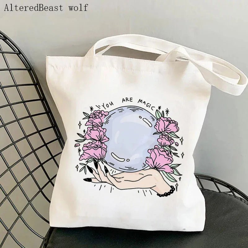Magic Witch Pastel Gothic Handbag Printed Canvas Tote Single Shoulder Shopping Bag Ladies Fashion Handbag - Aurora Path MediaND47142714Magic Witch Pastel Gothic Handbag Printed Canvas Tote Single Shoulder Shopping Bag Ladies Fashion HandbagSTD2098 - ASTD2098 - A