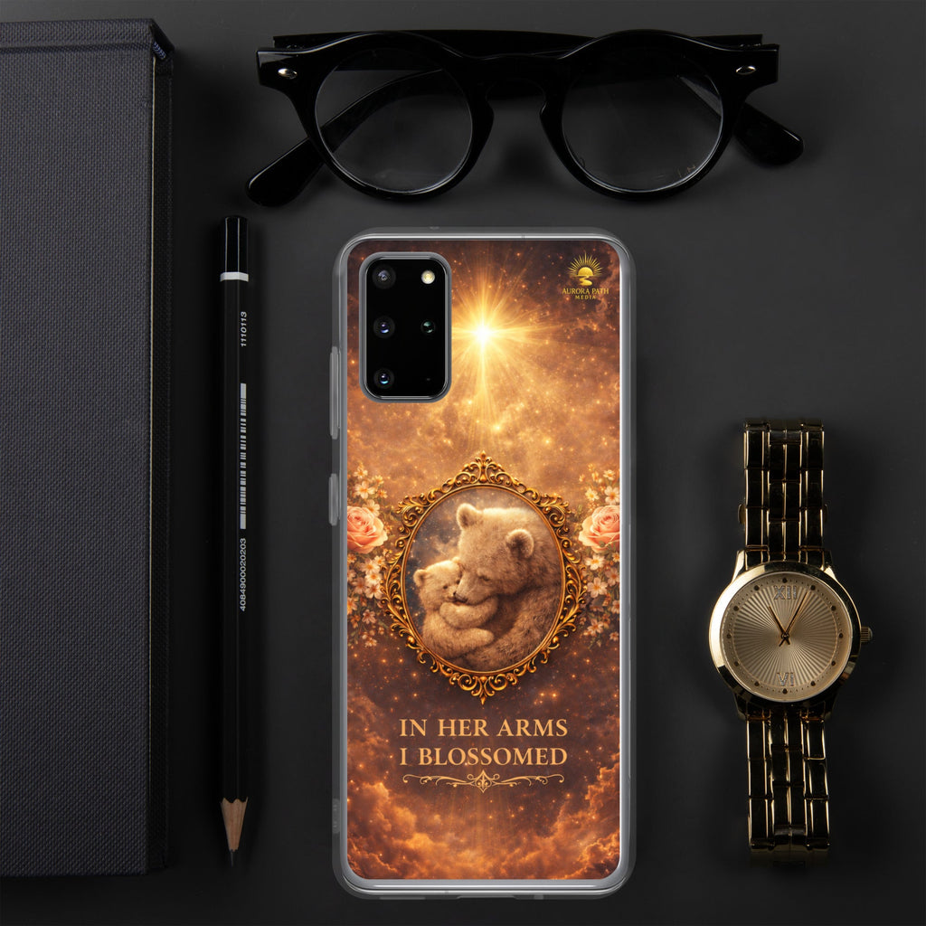 🌷 Motherhood Bear Design Clear Case for Samsung® - Aurora Path Media7793209_11348Product mockupSamsung Galaxy S20 Plus