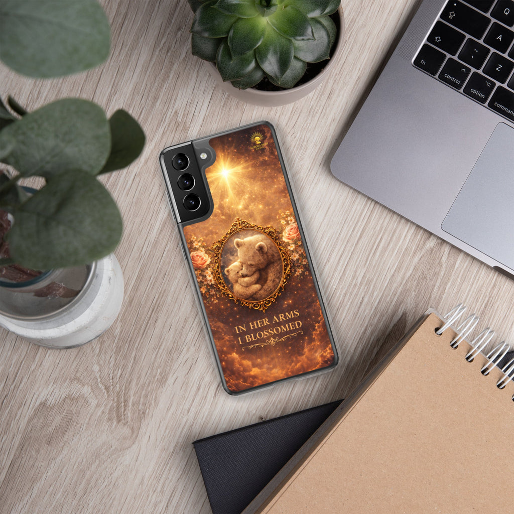 🌷 Motherhood Bear Design Clear Case for Samsung® - Aurora Path Media7793209_12027Product mockupSamsung Galaxy S21 Plus