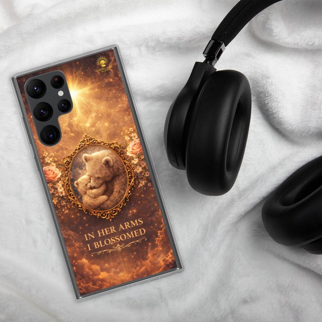 🌷 Motherhood Bear Design Clear Case for Samsung® - Aurora Path Media7793209_14635Product mockupSamsung Galaxy S22 Ultra
