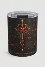 ❤️ 10oz Heart Key Tumbler — Romantic Gothic Love Travel Cup