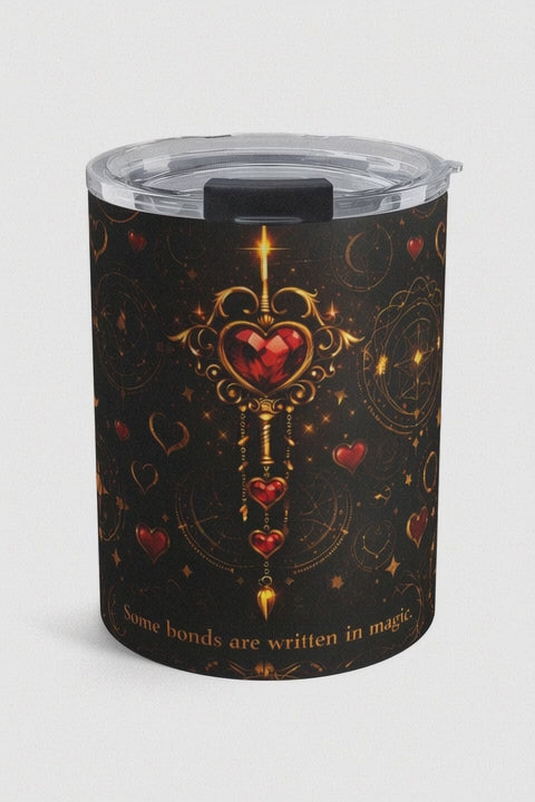 ❤️ 10oz Heart Key Tumbler — Romantic Gothic Love Travel Cup